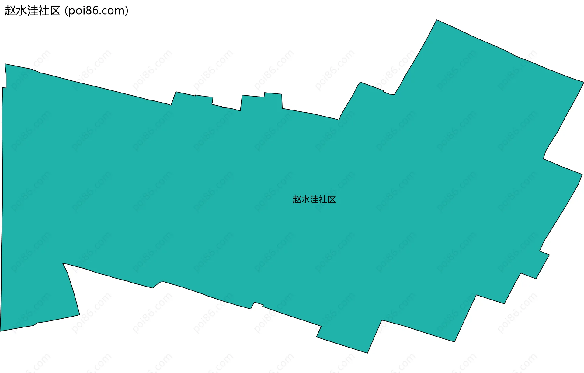 赵水洼社区边界地图