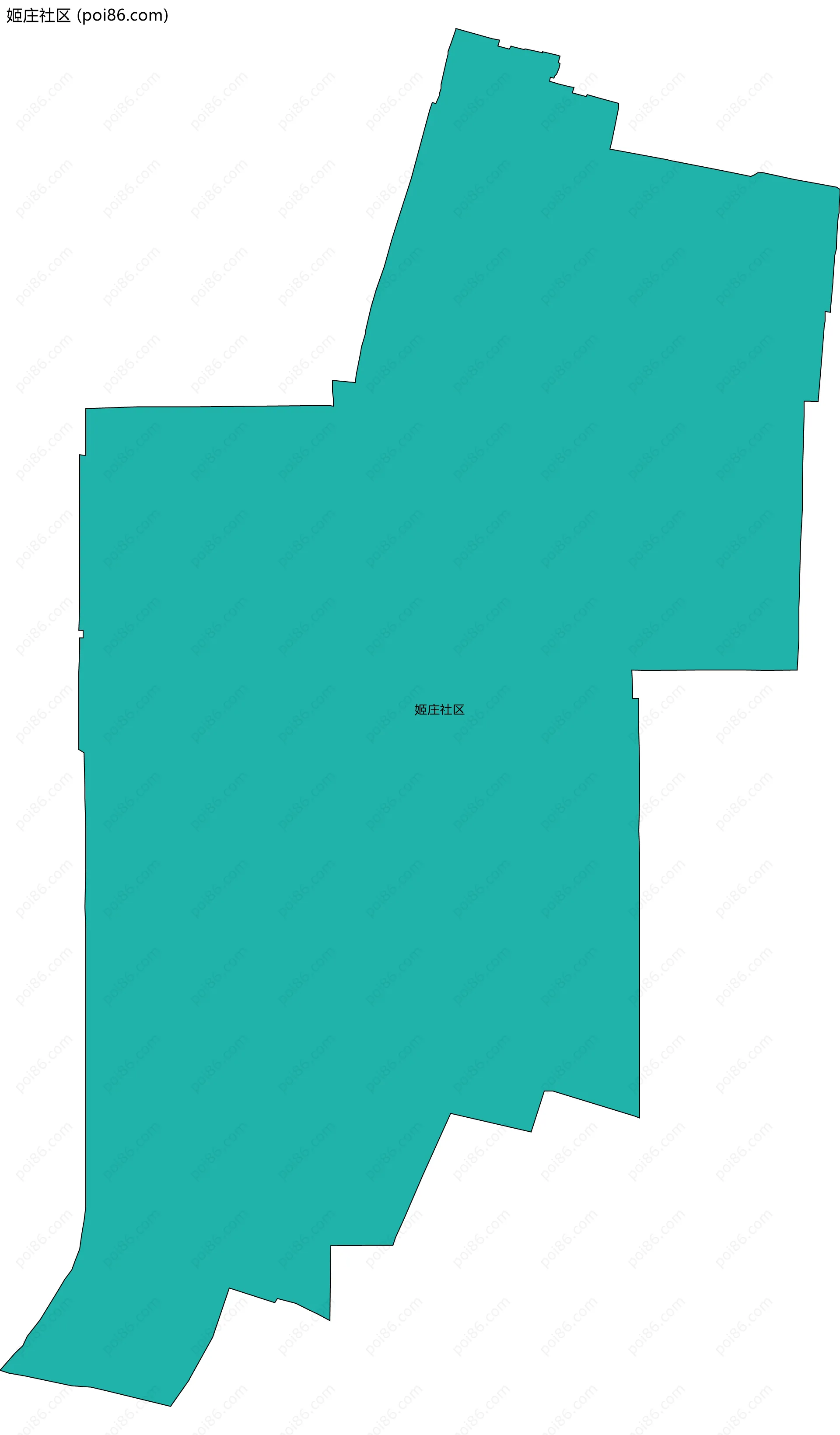 姬庄社区边界地图