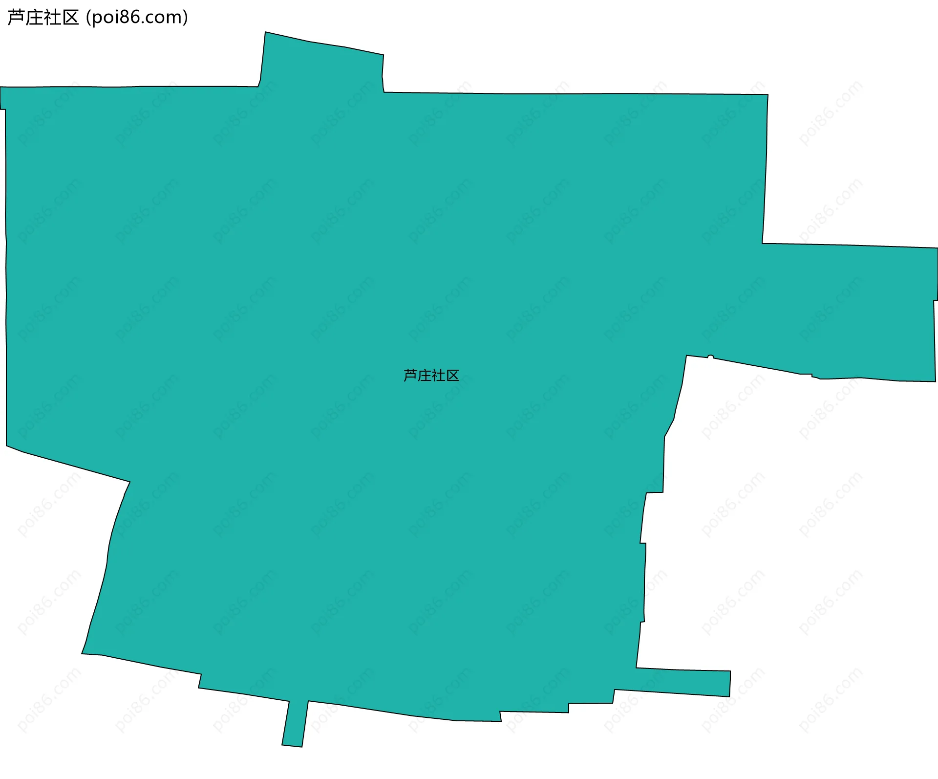芦庄社区边界地图