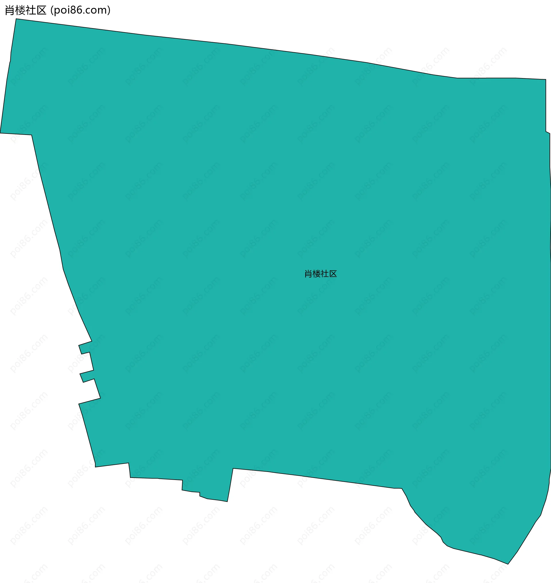 肖楼社区边界地图
