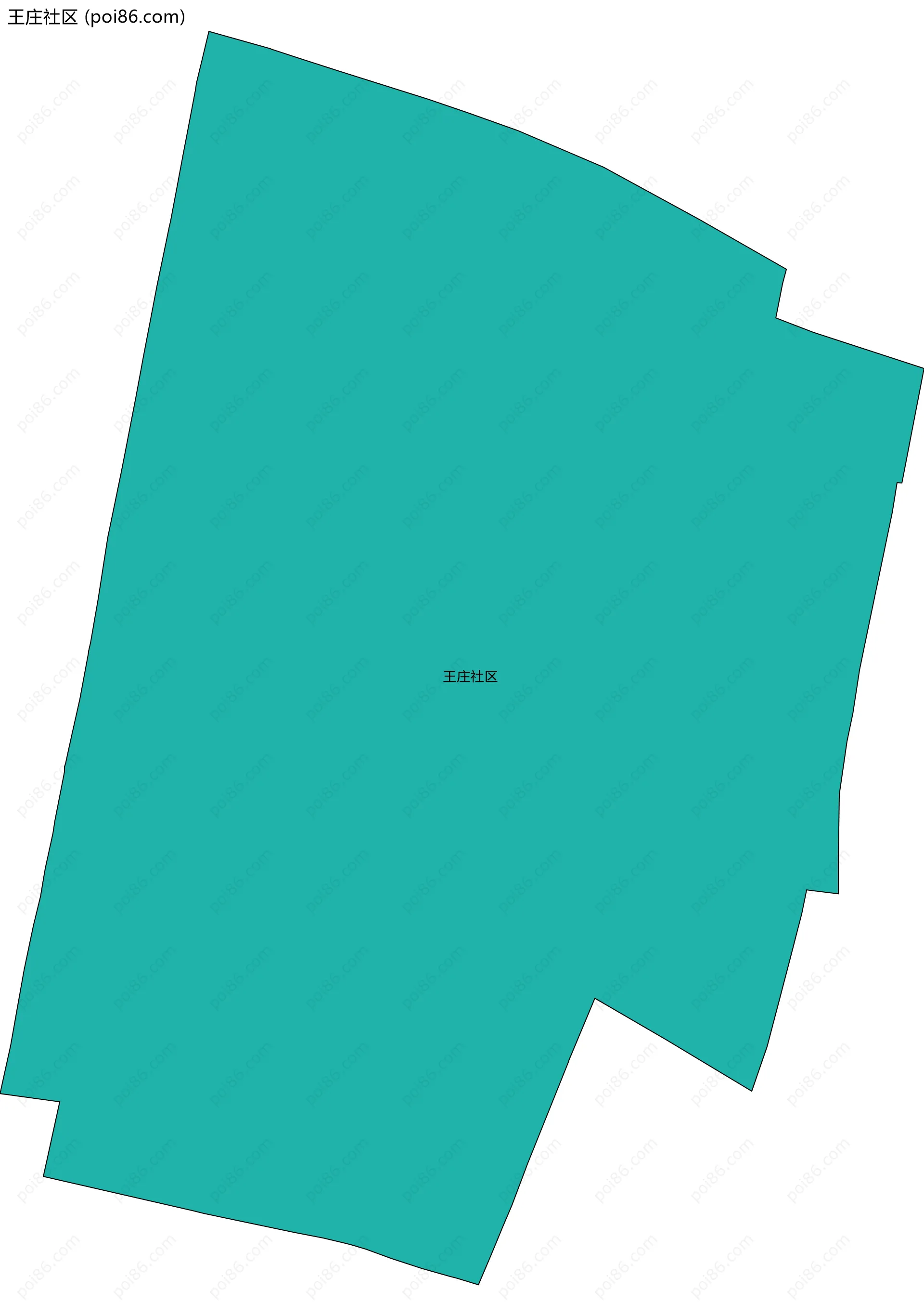 王庄社区边界地图