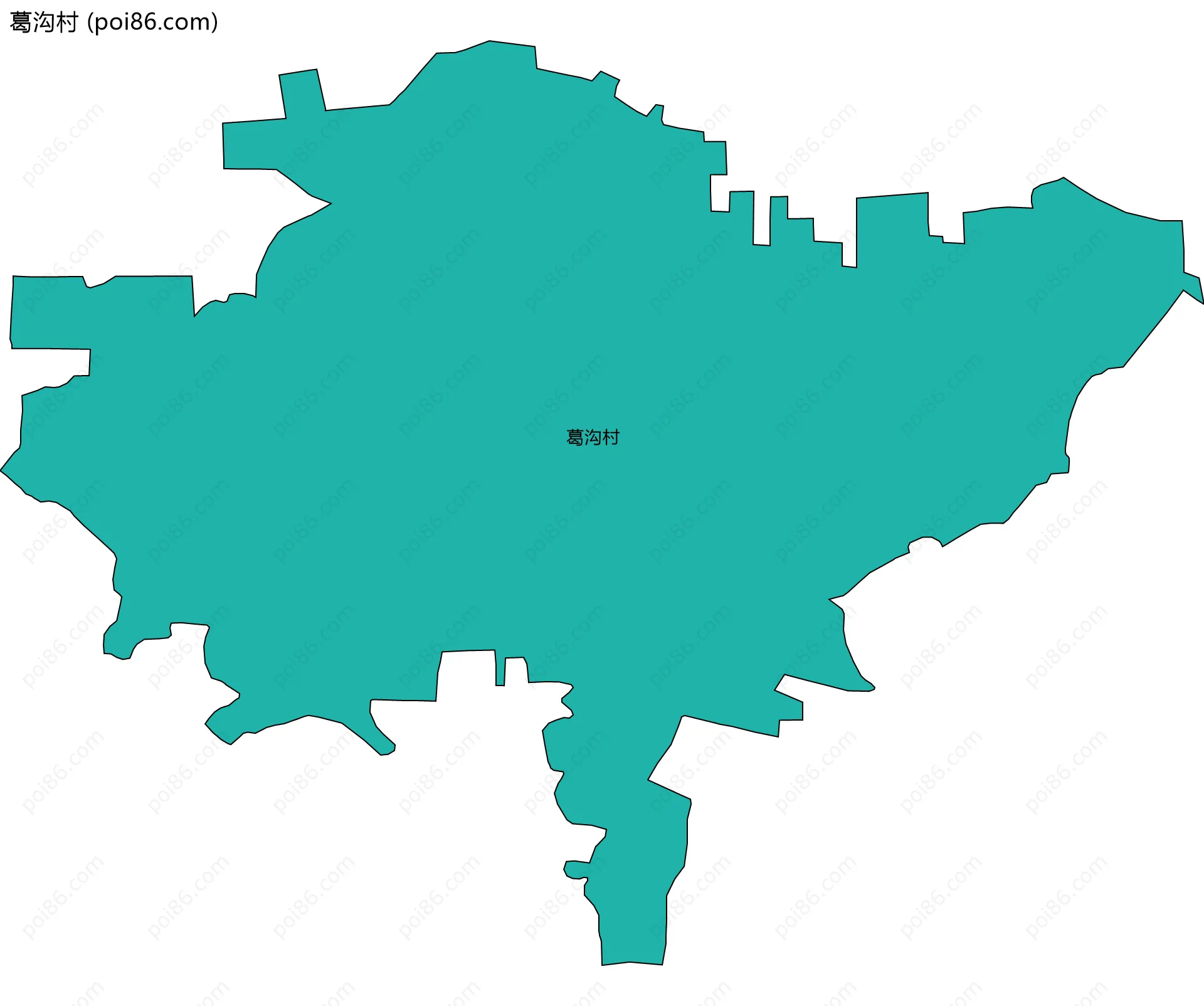 葛沟村边界地图