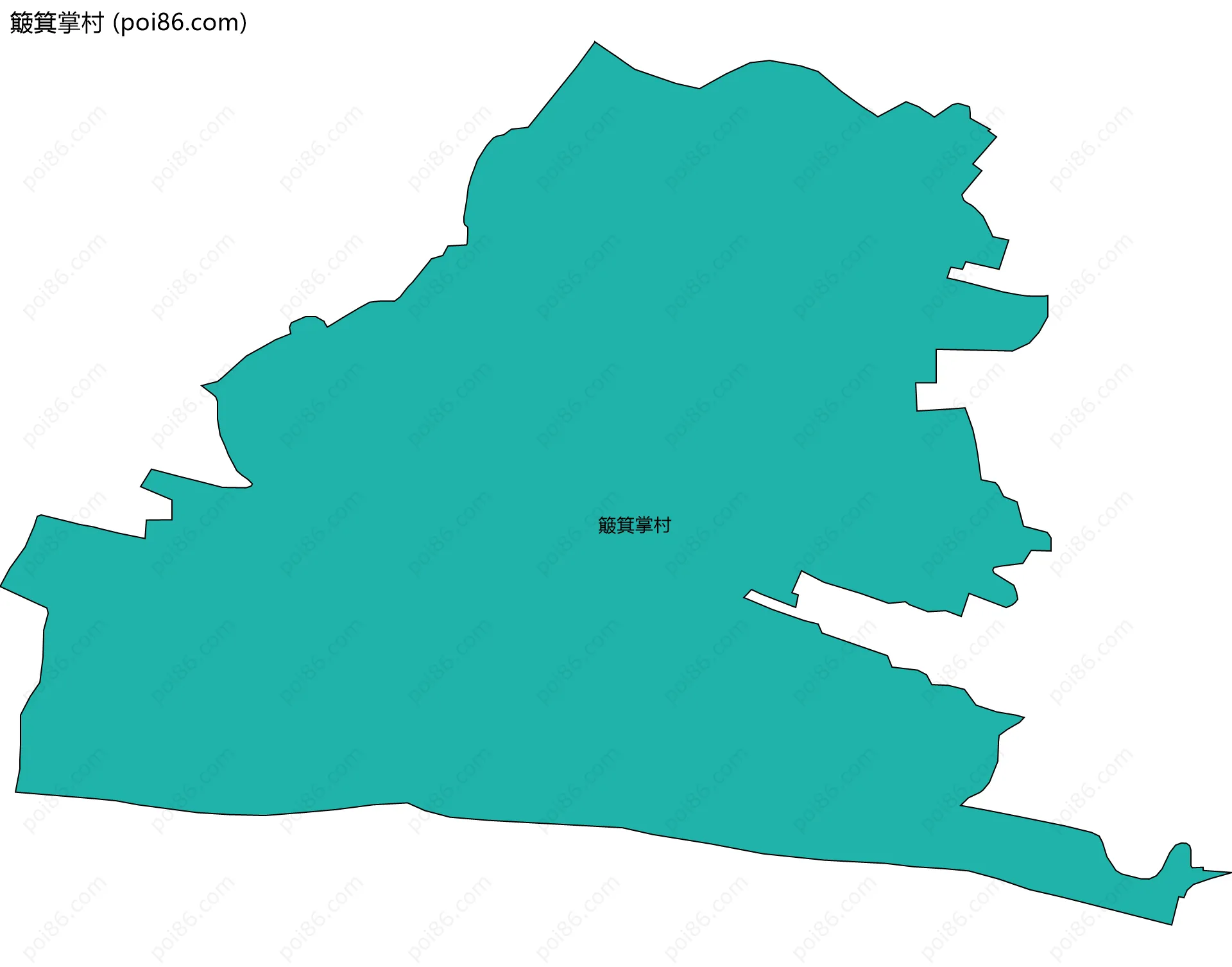 簸箕掌村边界地图