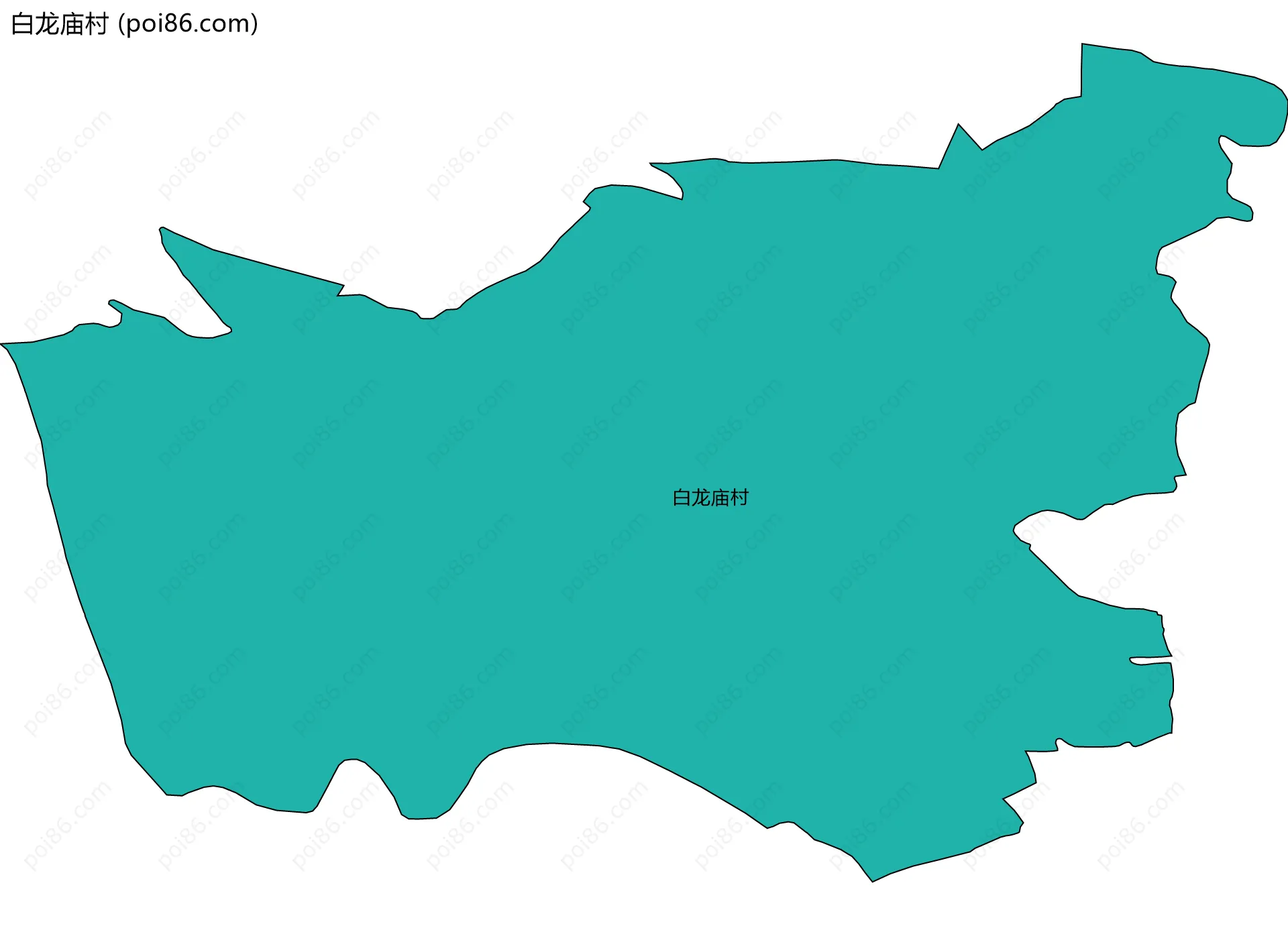 白龙庙村边界地图