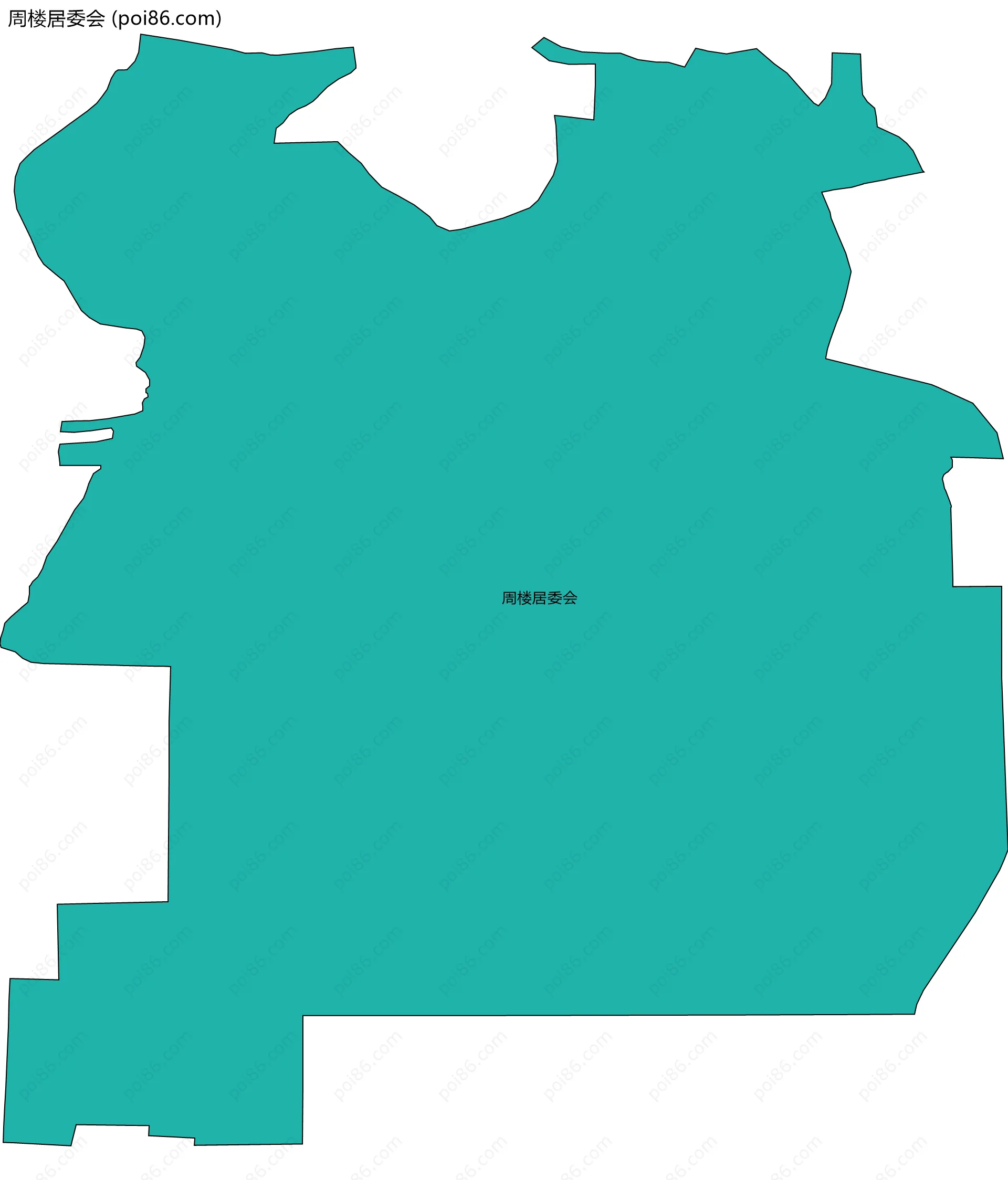 周楼居委会边界地图