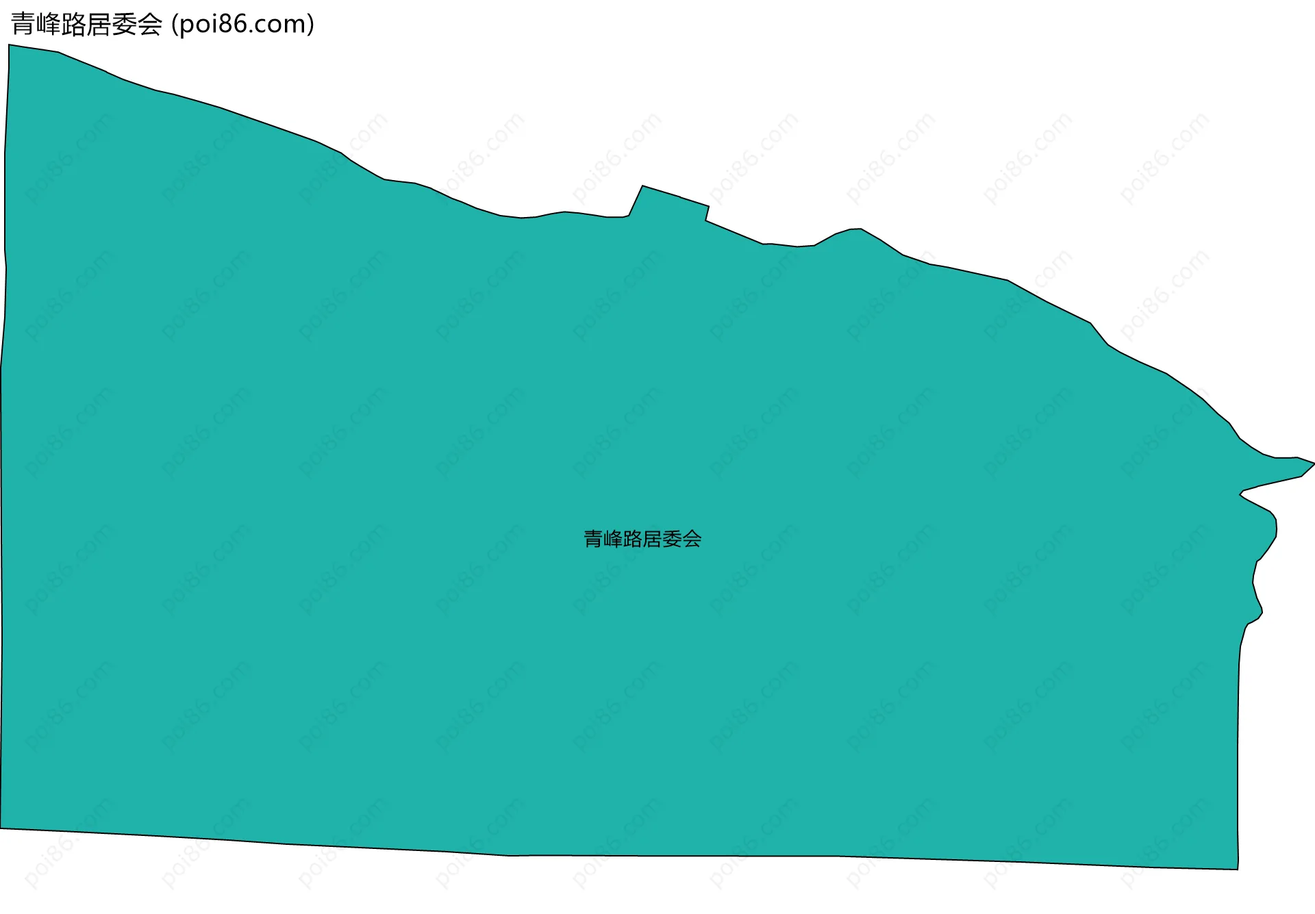 青峰路居委会边界地图