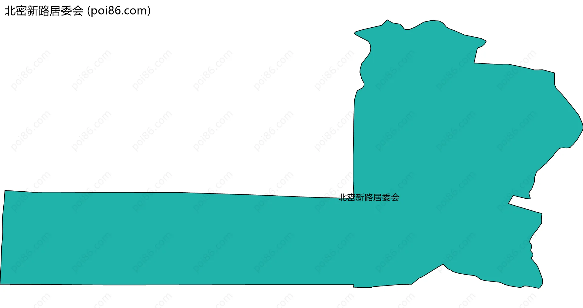 北密新路居委会边界地图