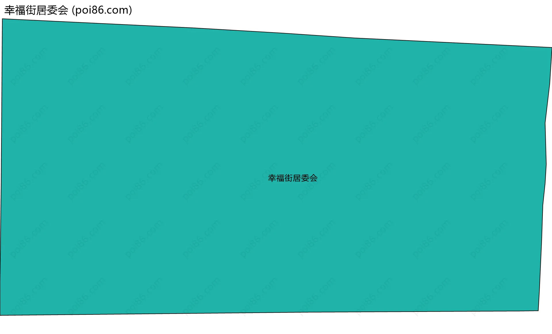 幸福街居委会边界地图