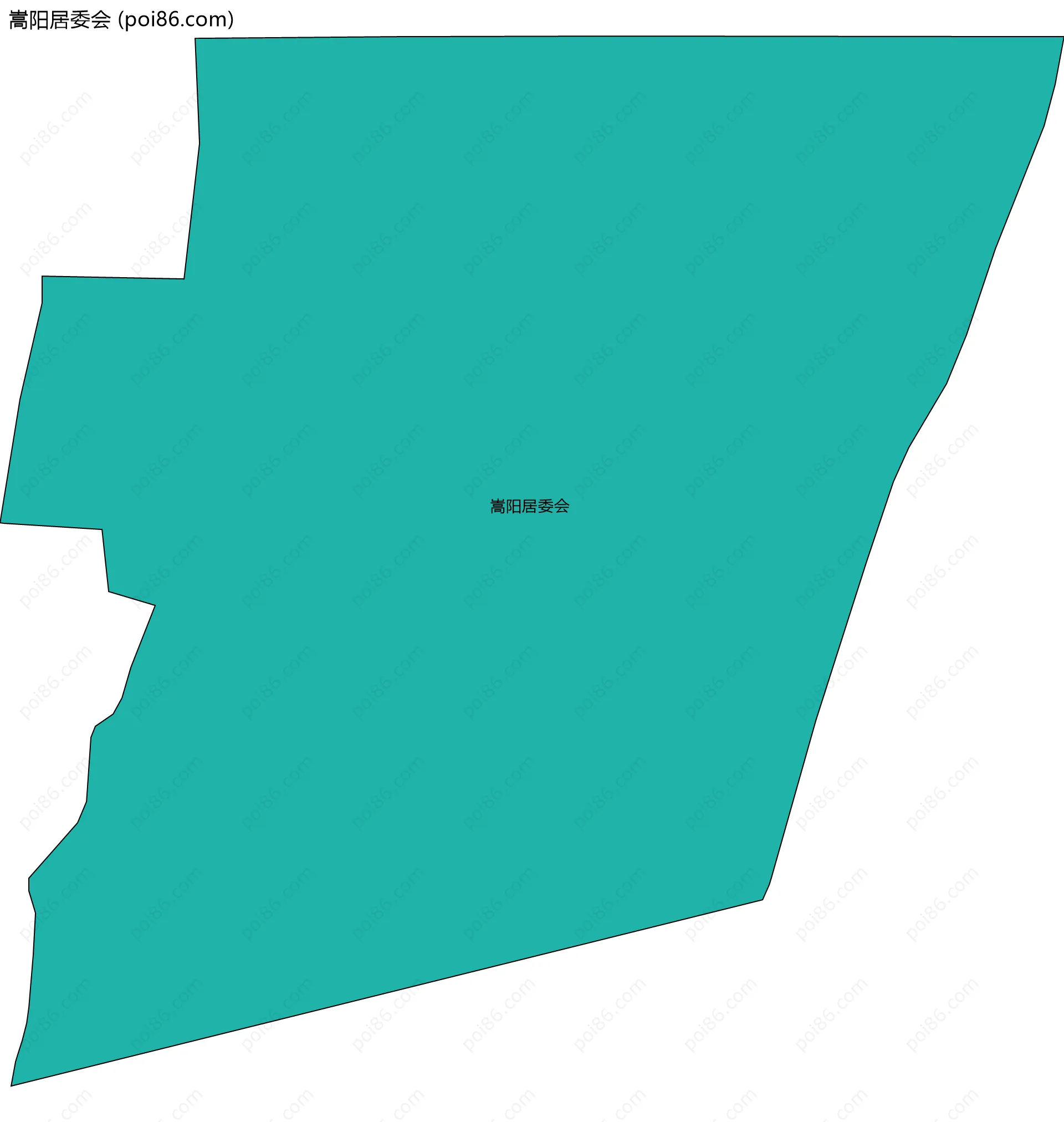 嵩阳居委会边界地图