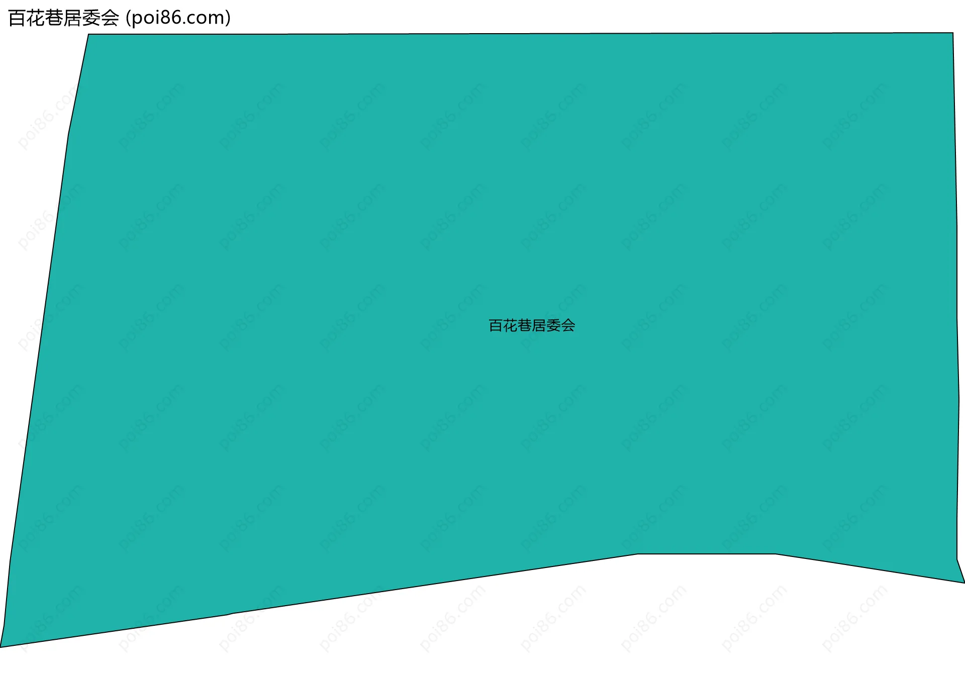 百花巷居委会边界地图