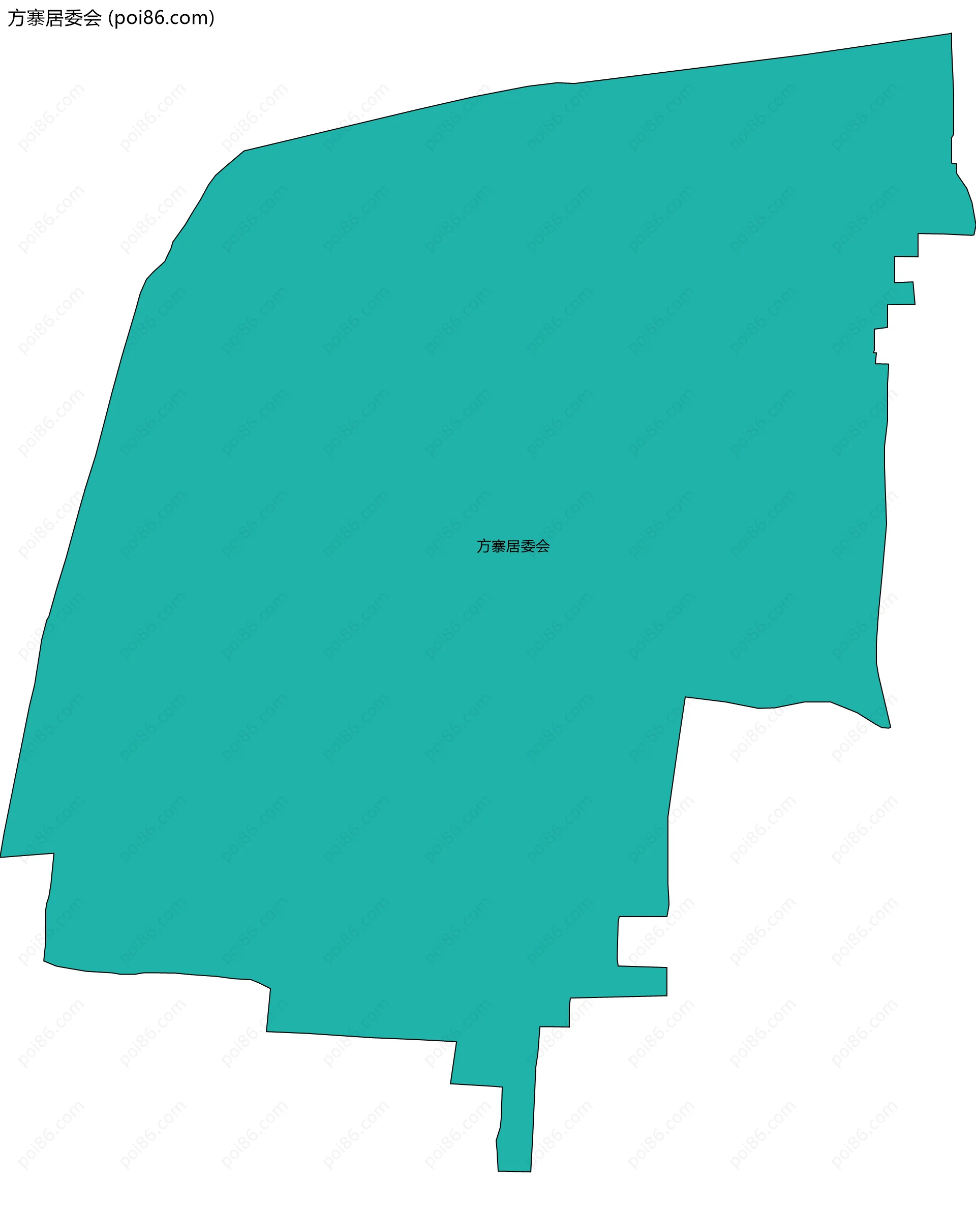 方寨居委会边界地图