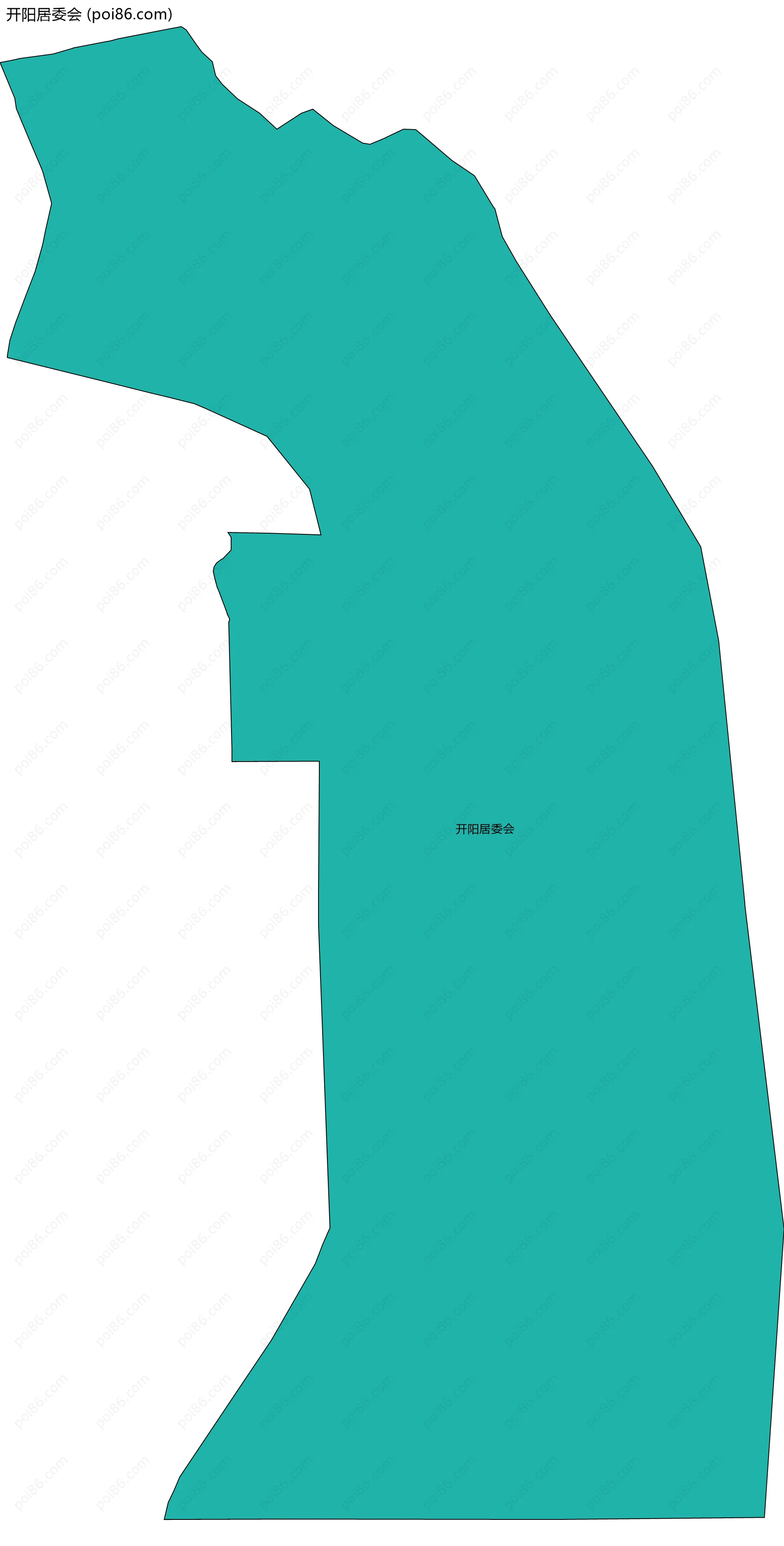 开阳居委会边界地图