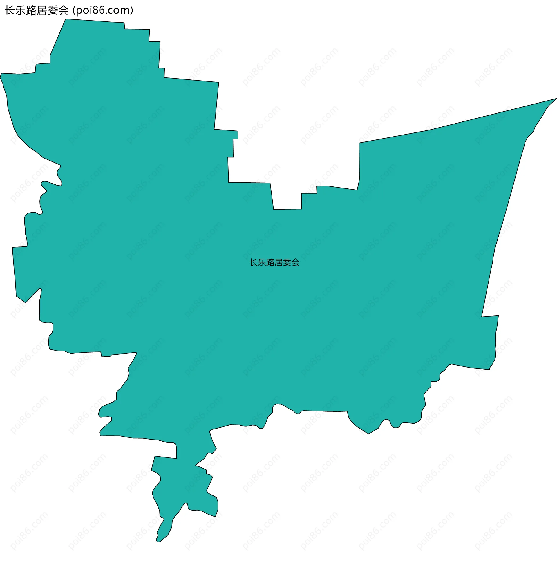 长乐路居委会边界地图