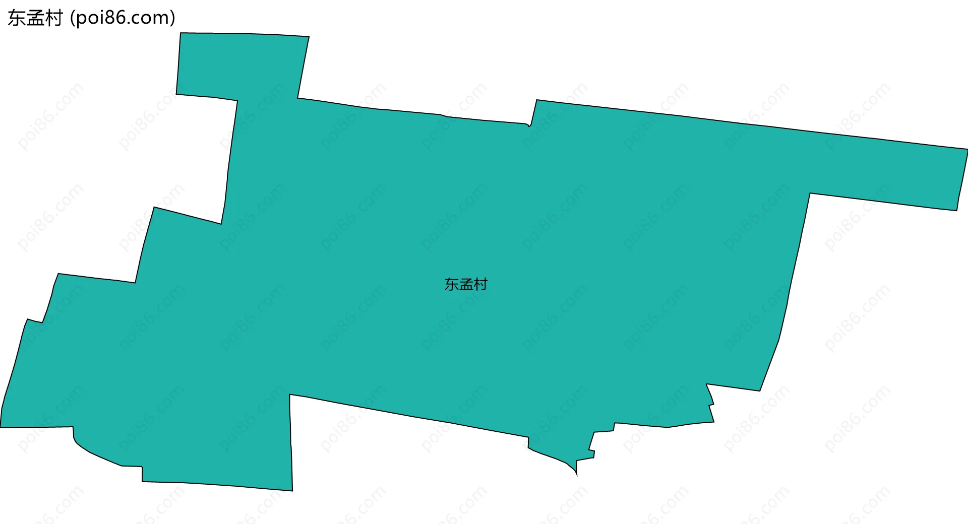 东孟村边界地图