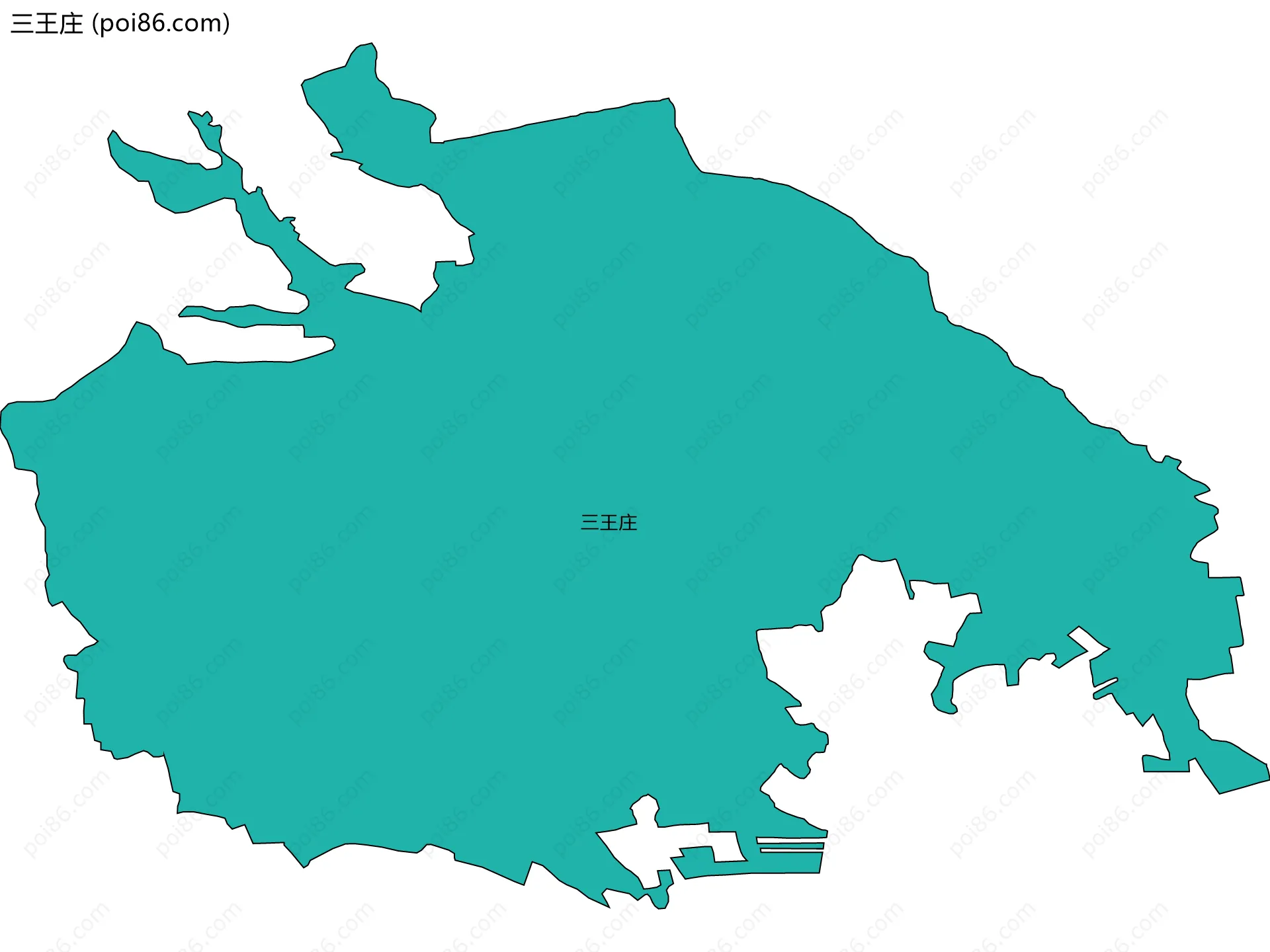 三王庄边界地图