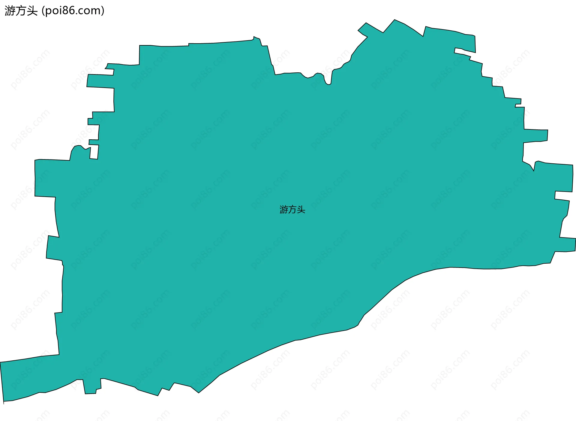 游方头边界地图
