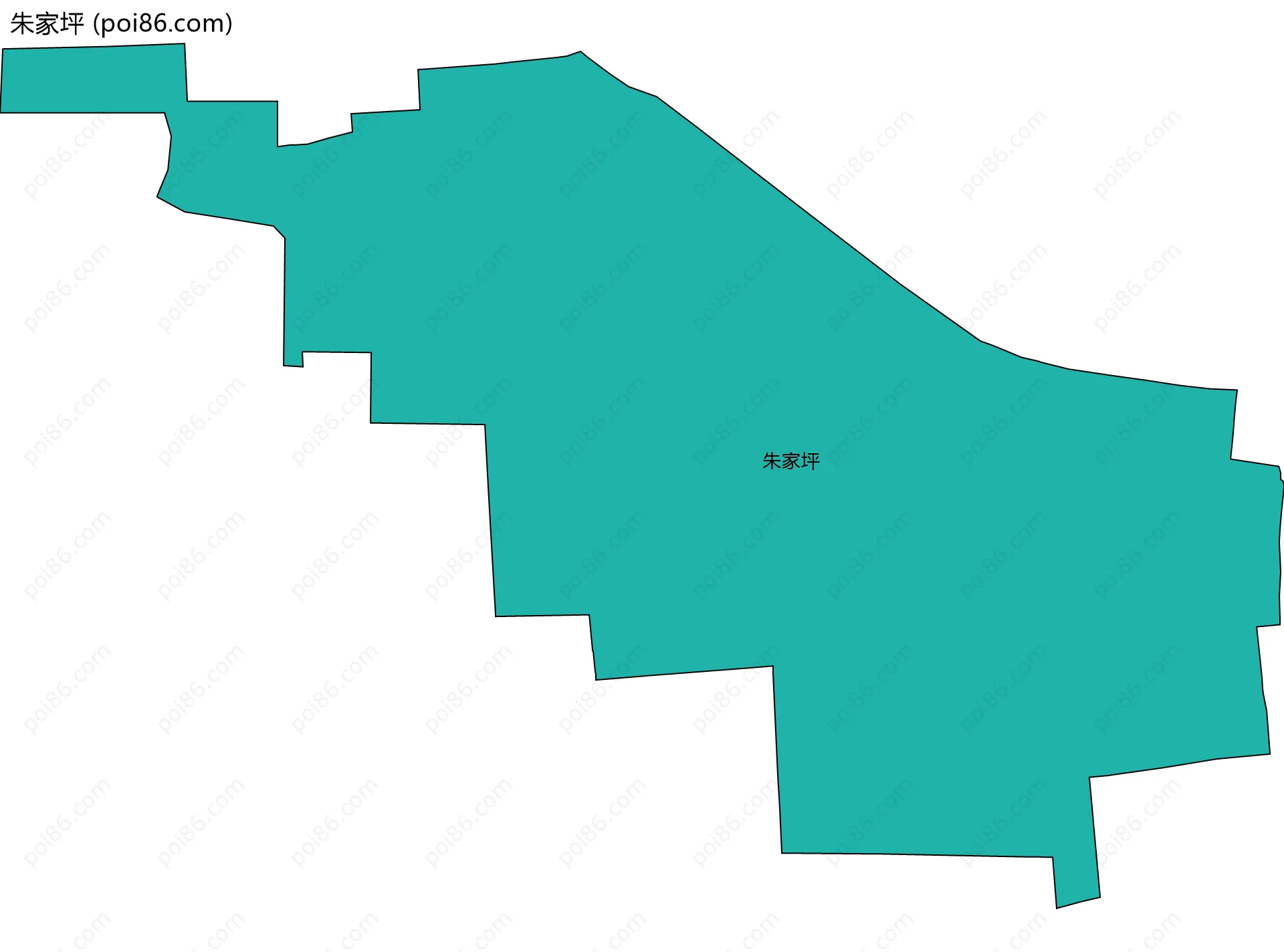 朱家坪边界地图