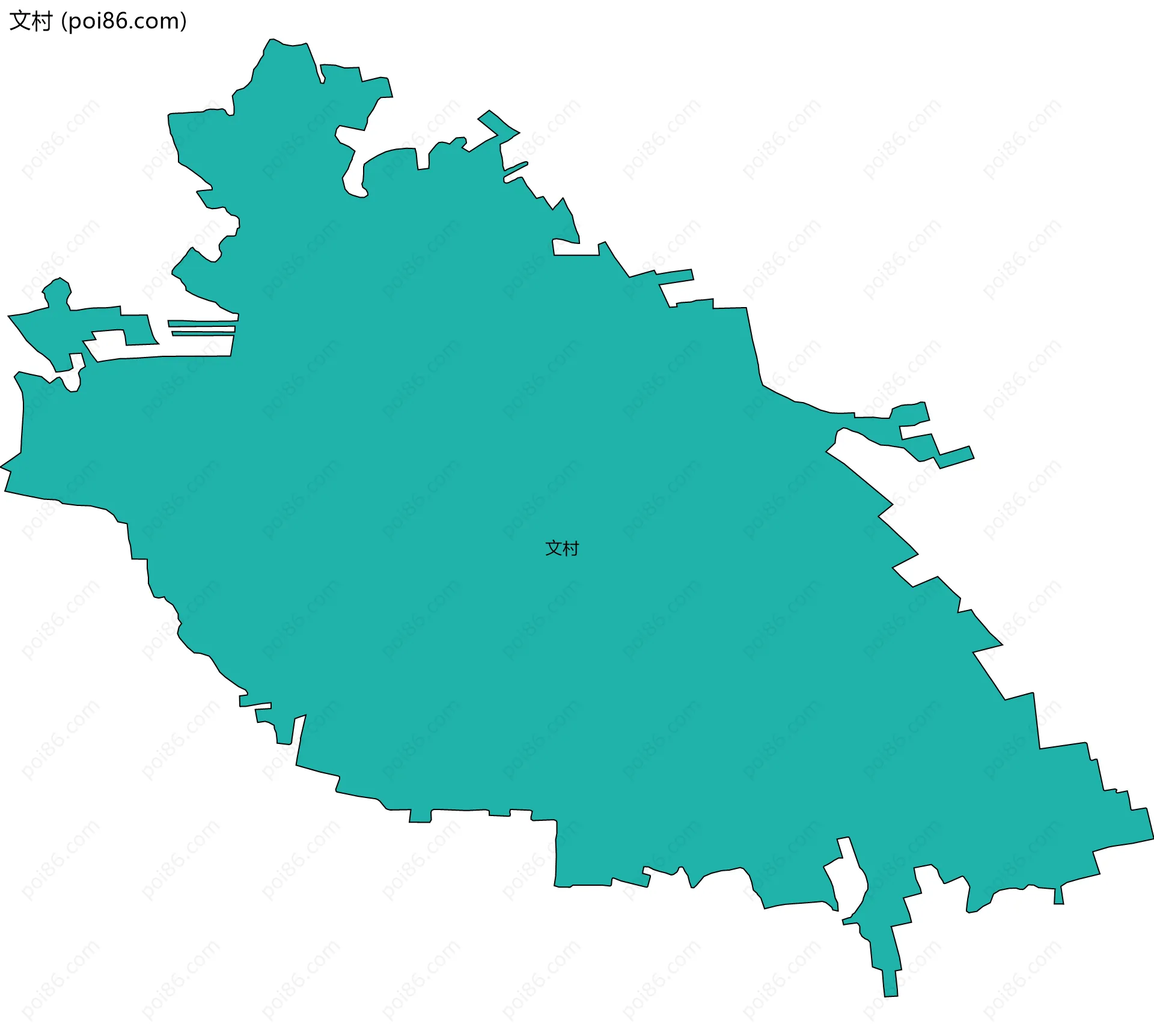 文村边界地图