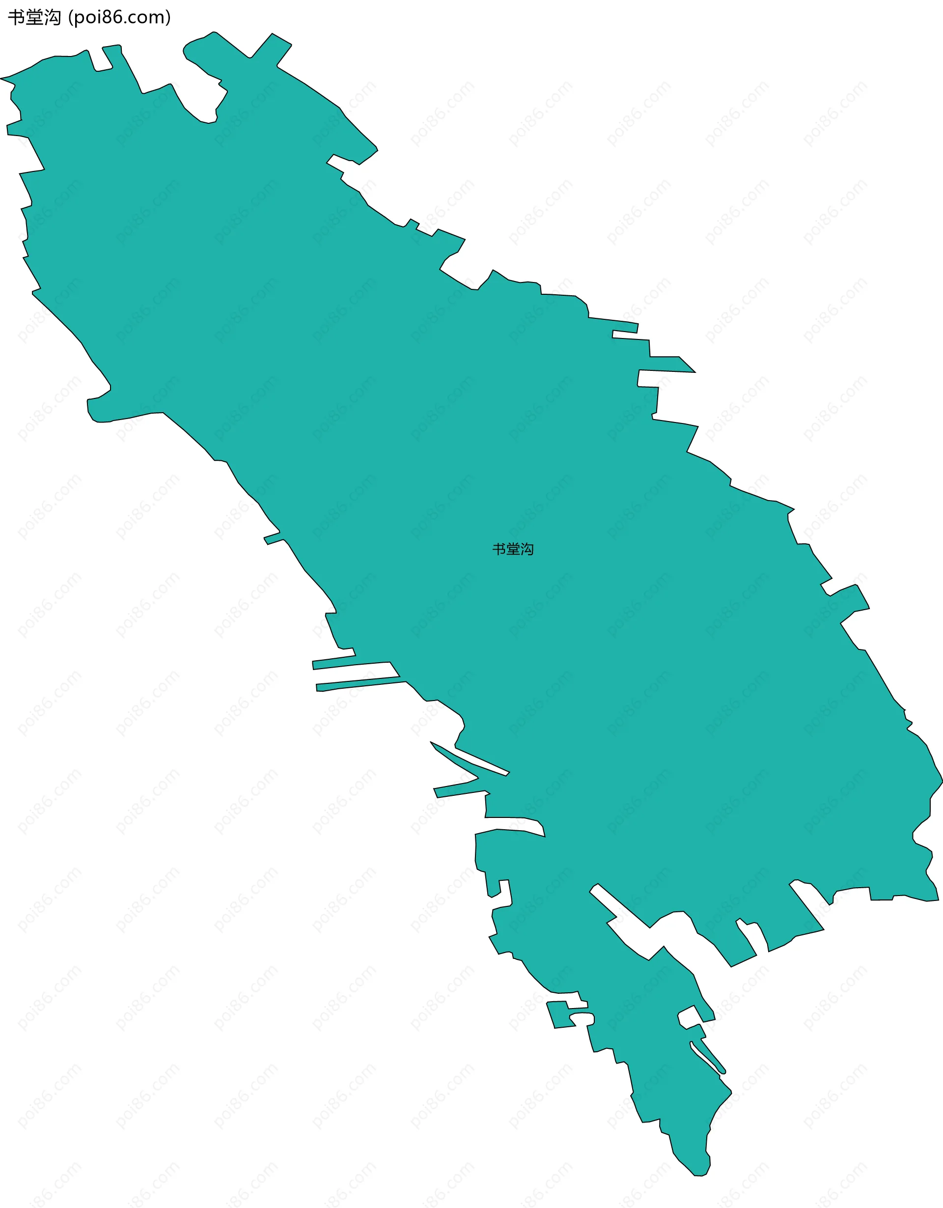 书堂沟边界地图