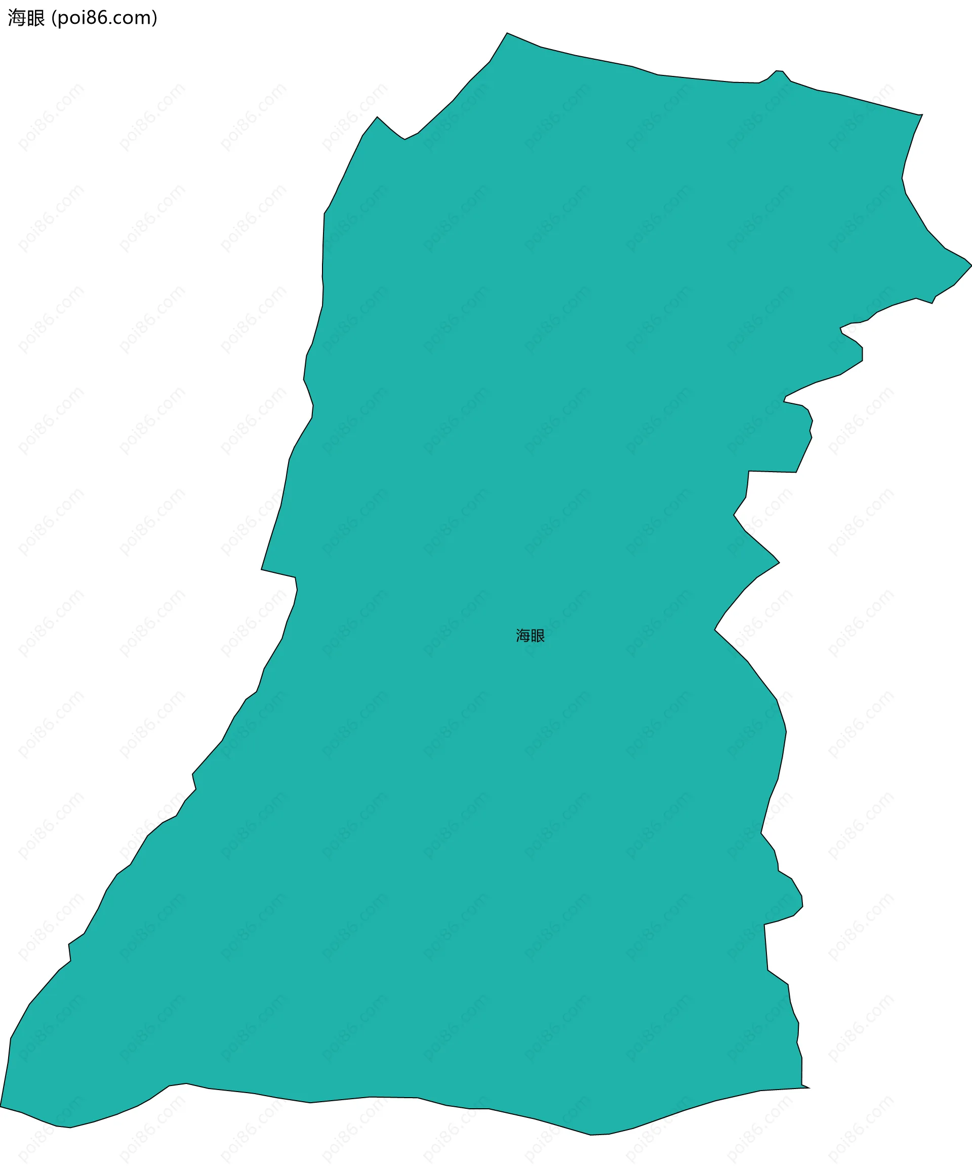海眼边界地图