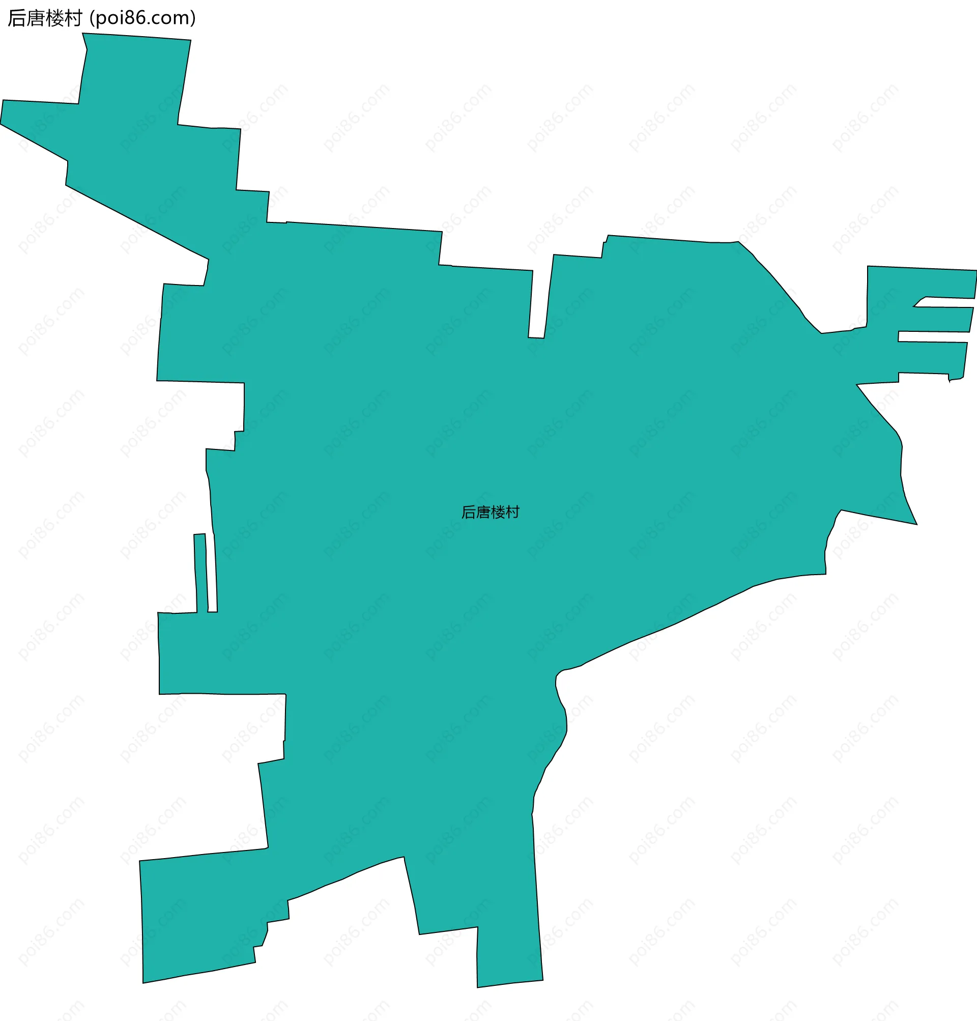 后唐楼村边界地图