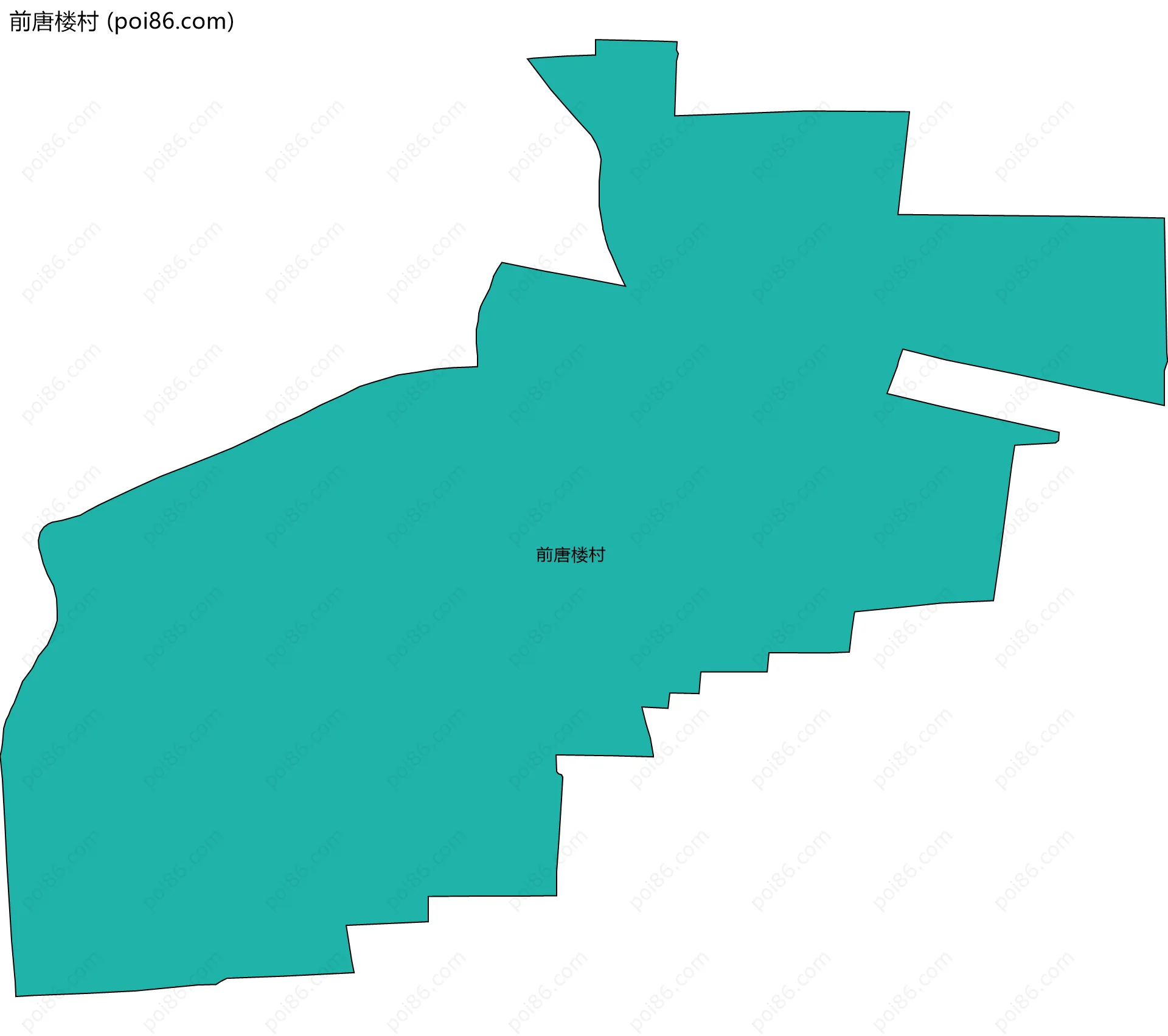 前唐楼村边界地图