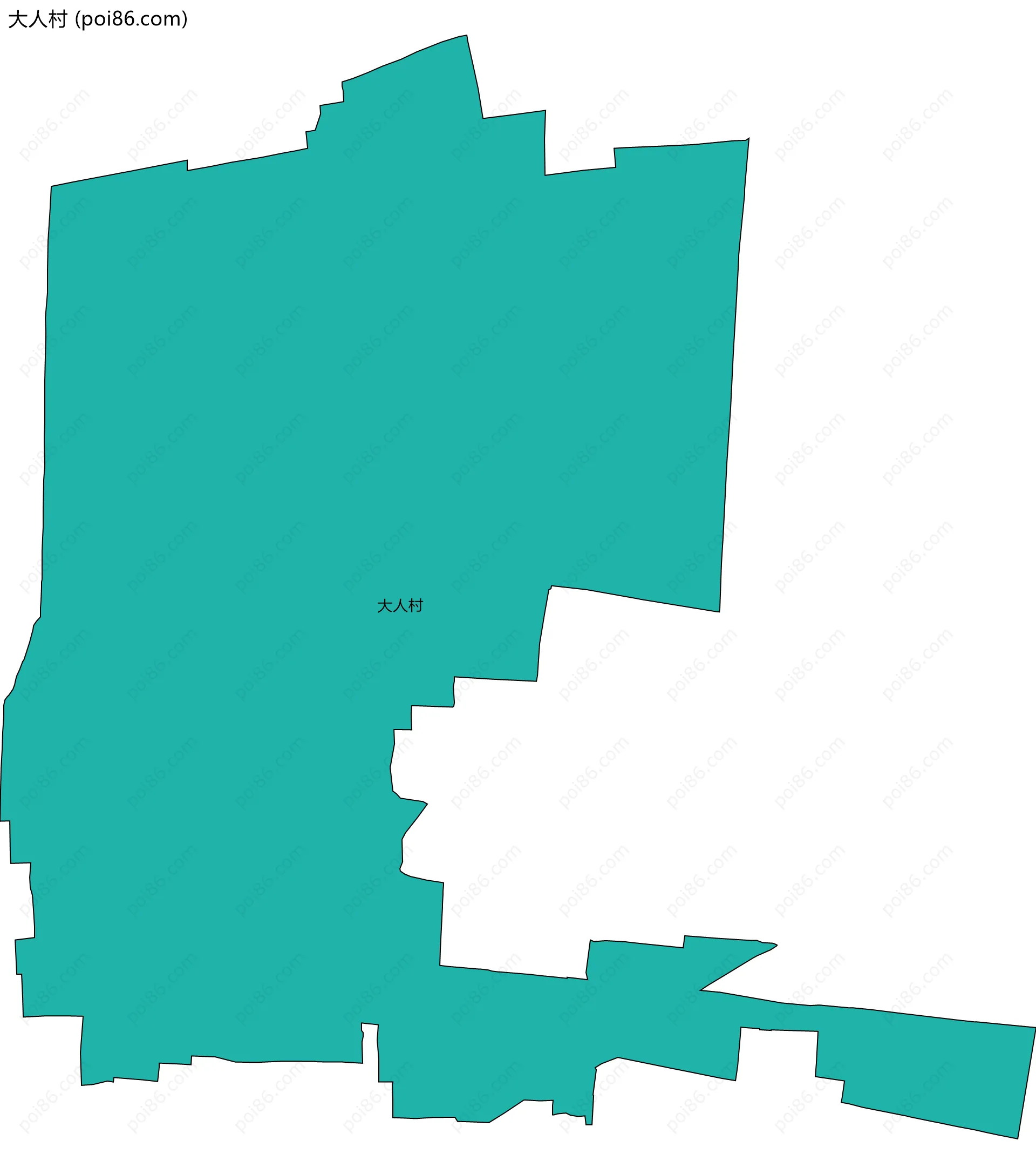 大人村边界地图