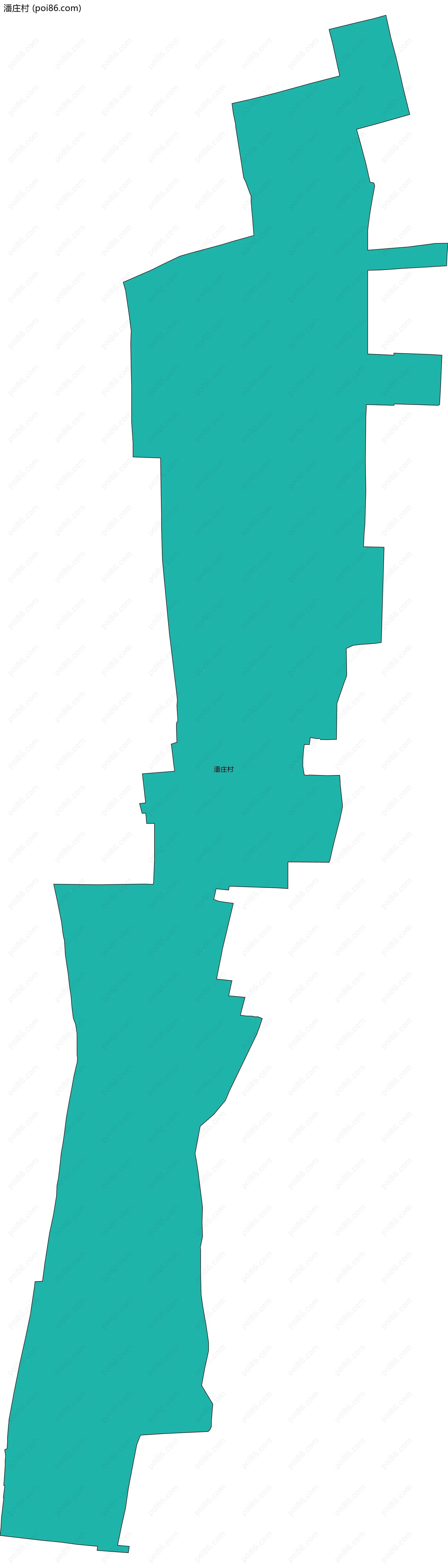 潘庄村边界地图