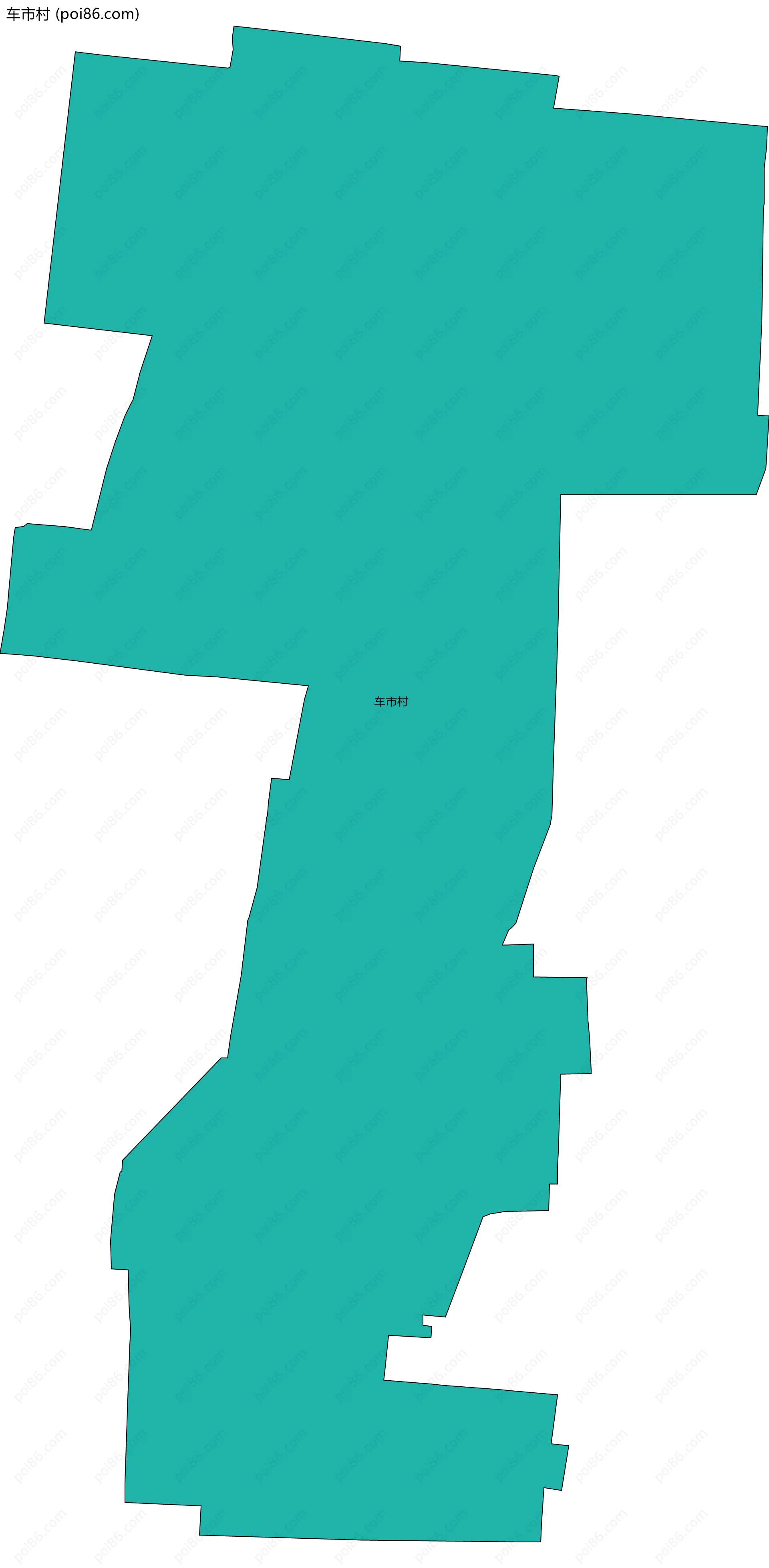 车市村边界地图