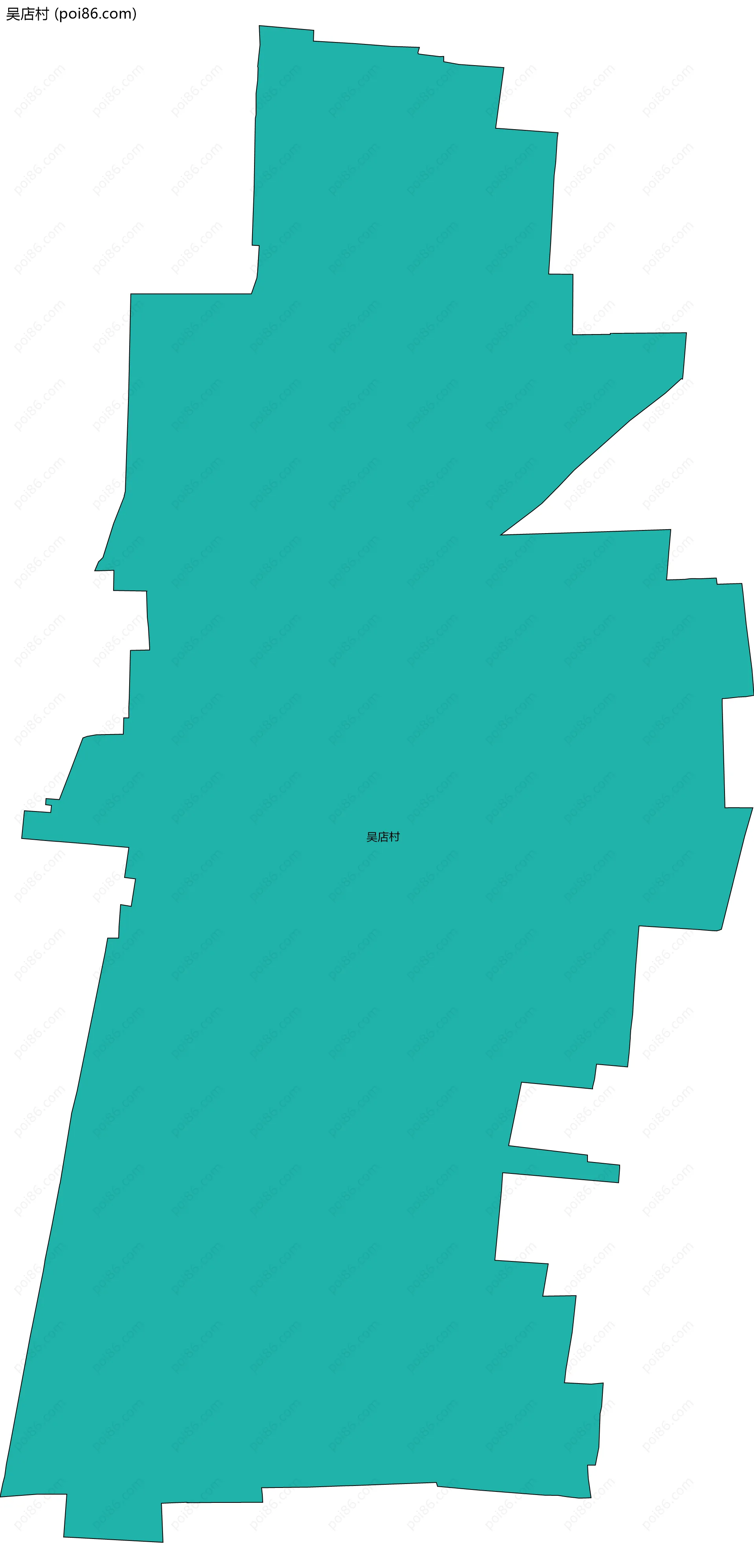 吴店村边界地图