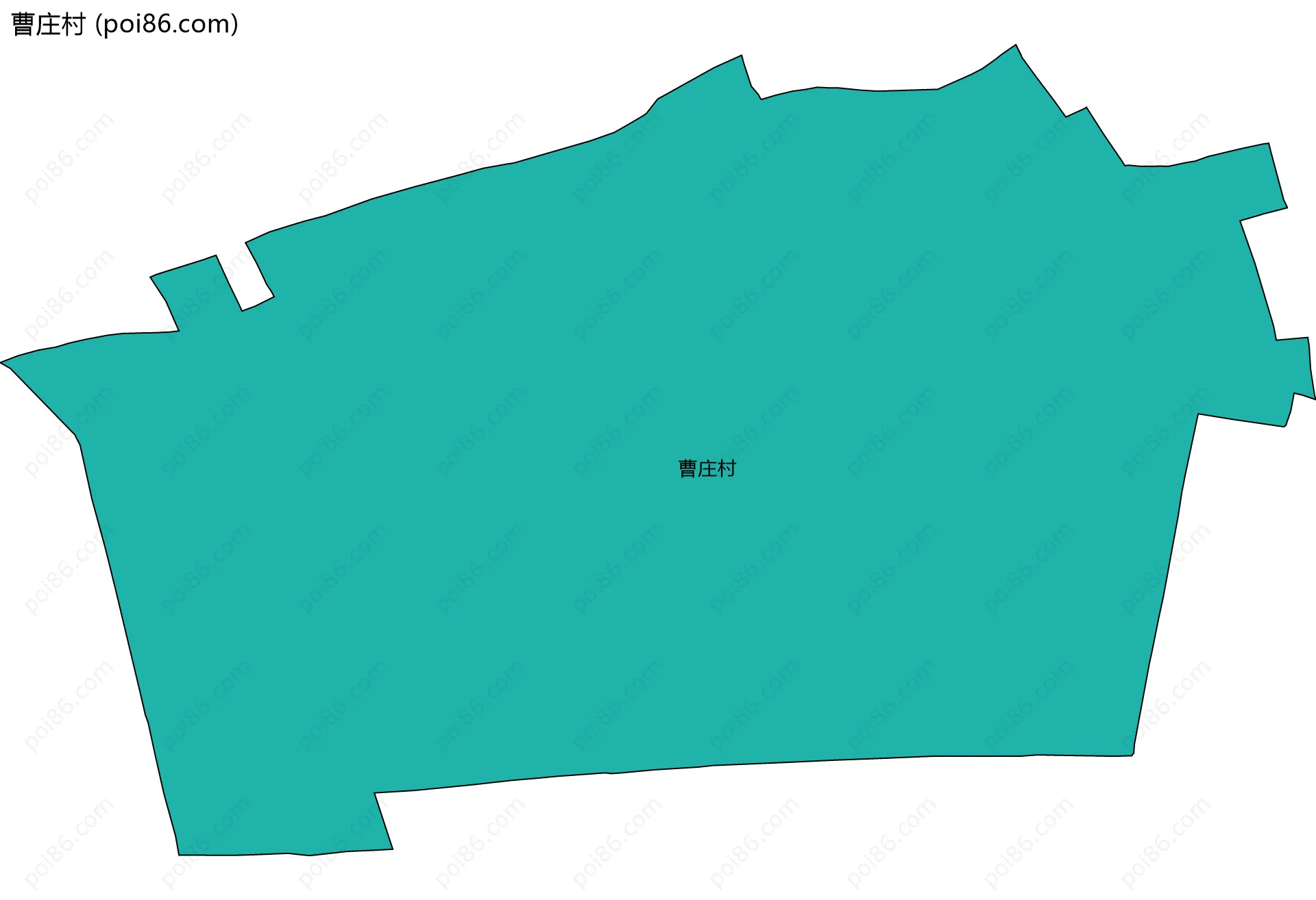 曹庄村边界地图