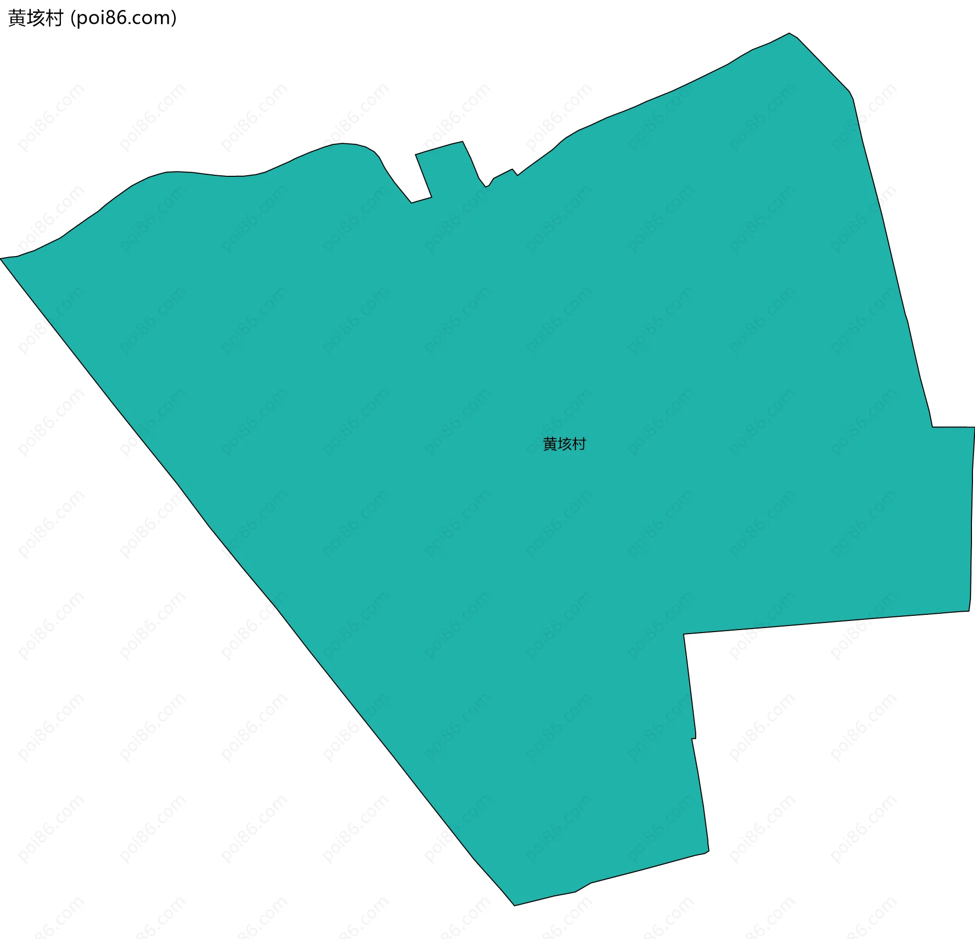 黄垓村边界地图