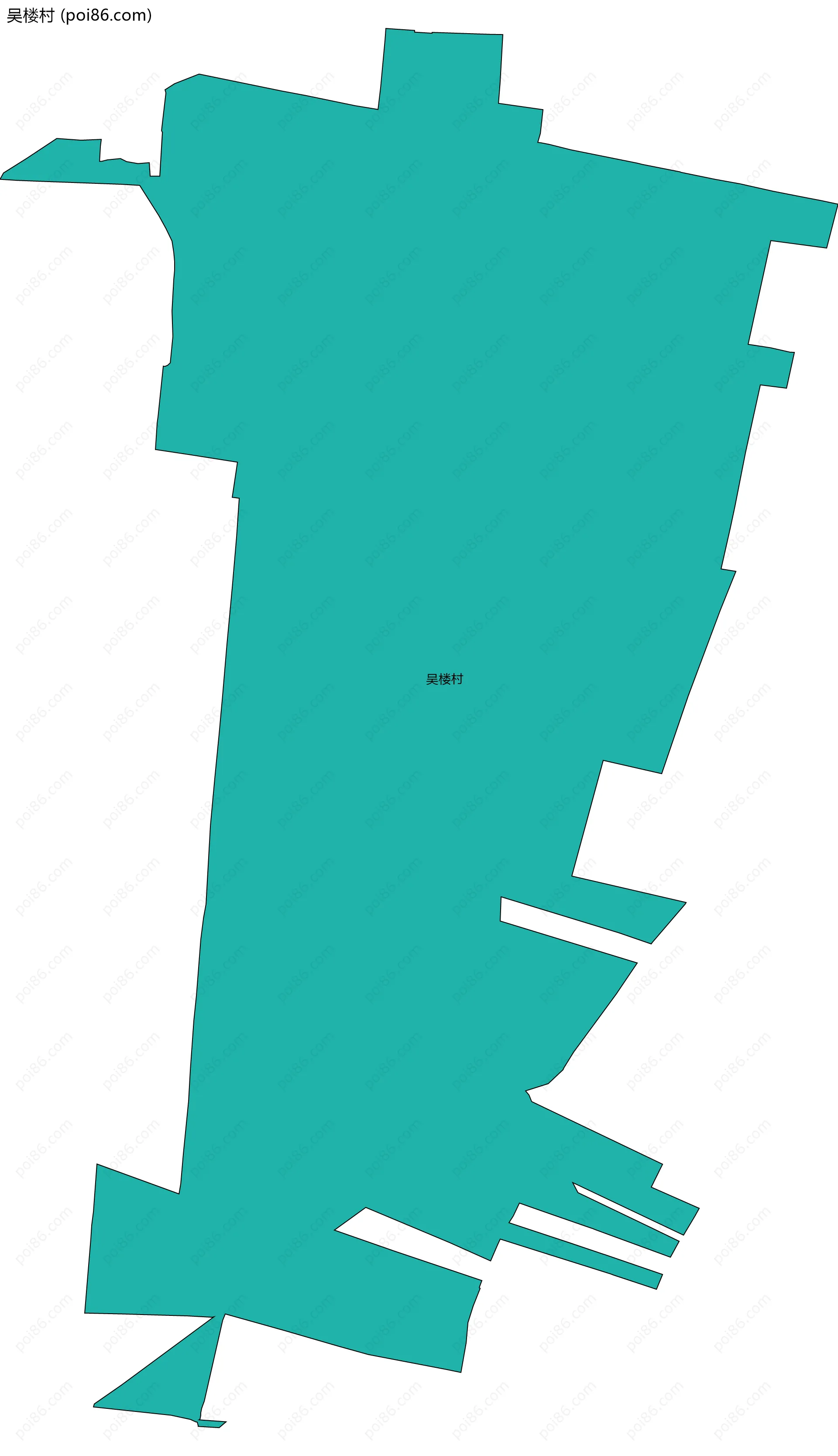 吴楼村边界地图