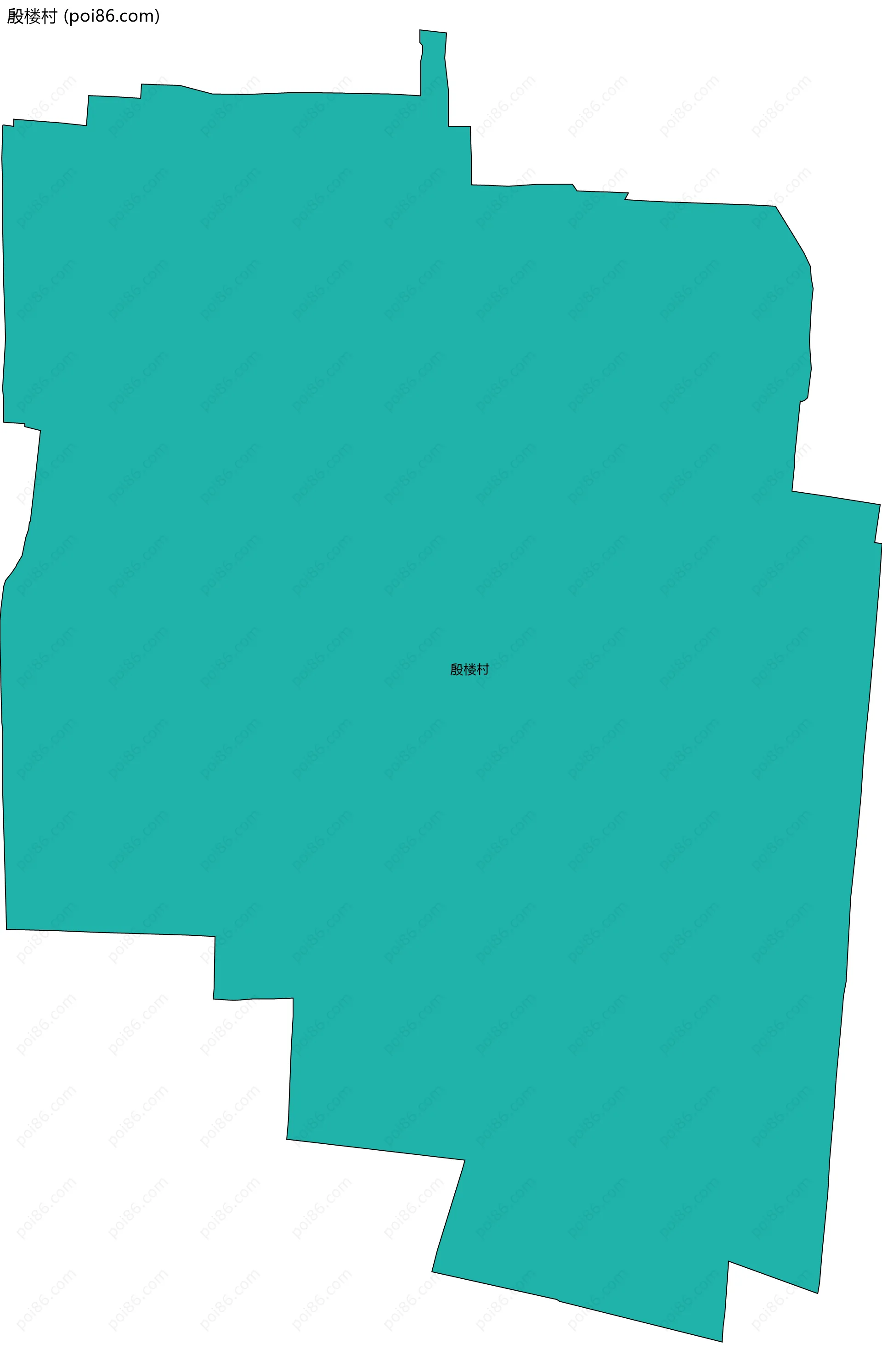 殷楼村边界地图