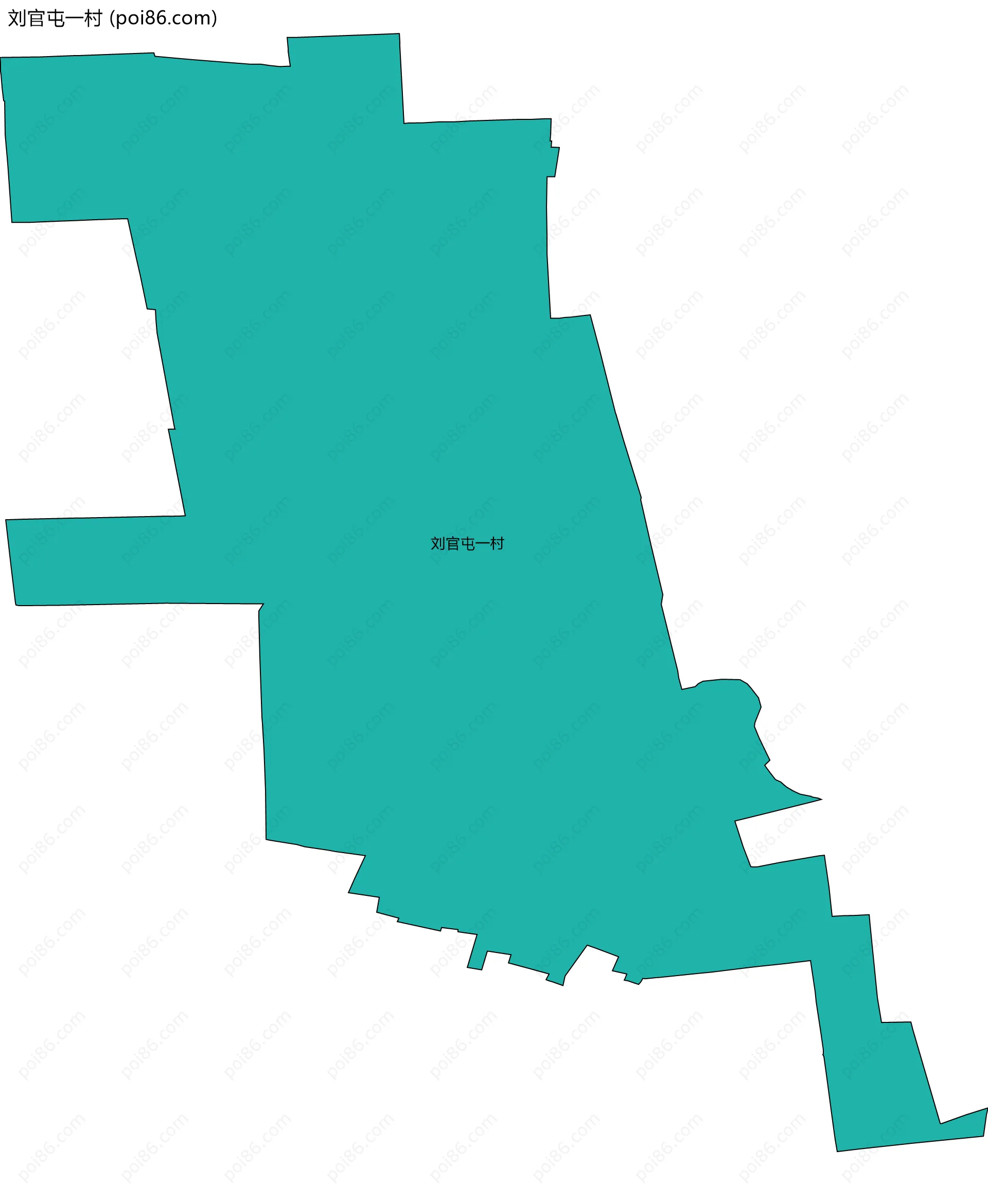 刘官屯一村边界地图
