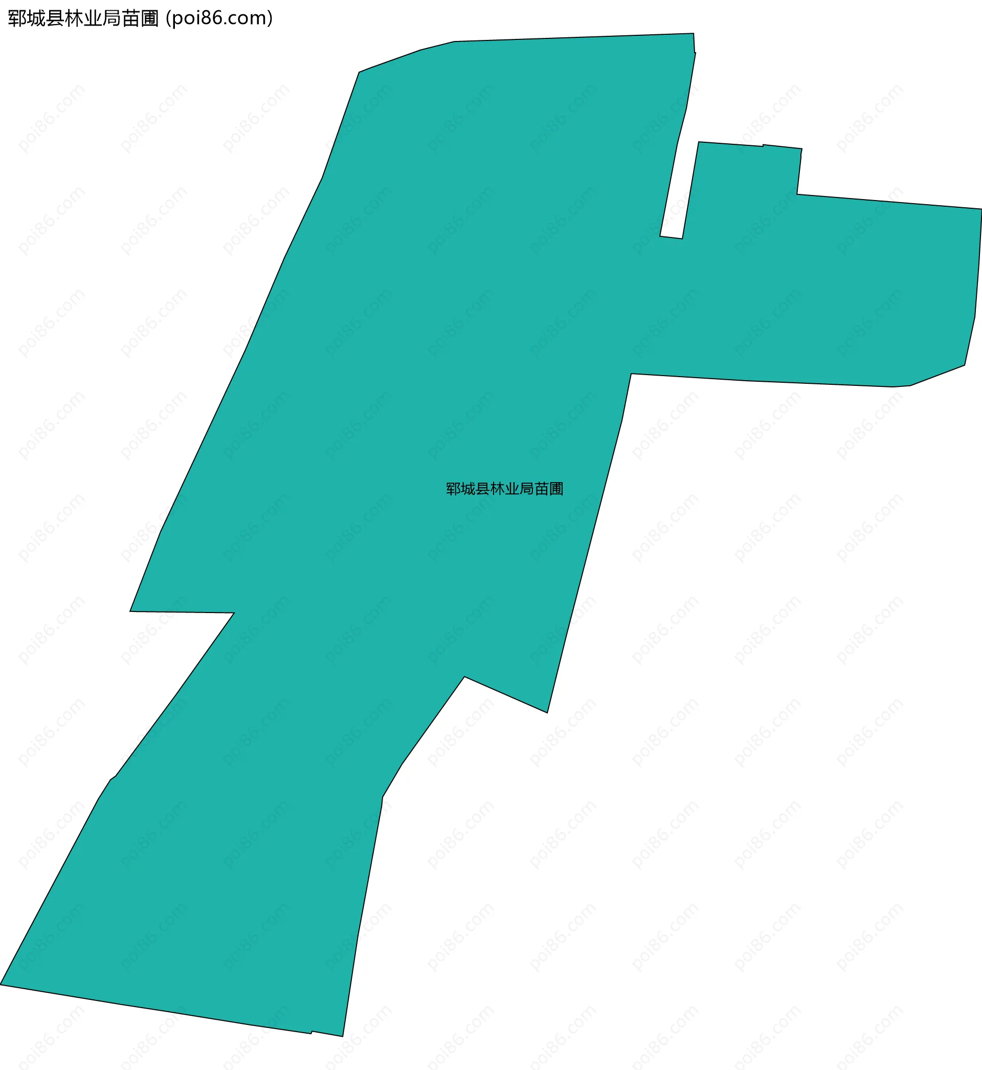 郓城县林业局苗圃边界地图