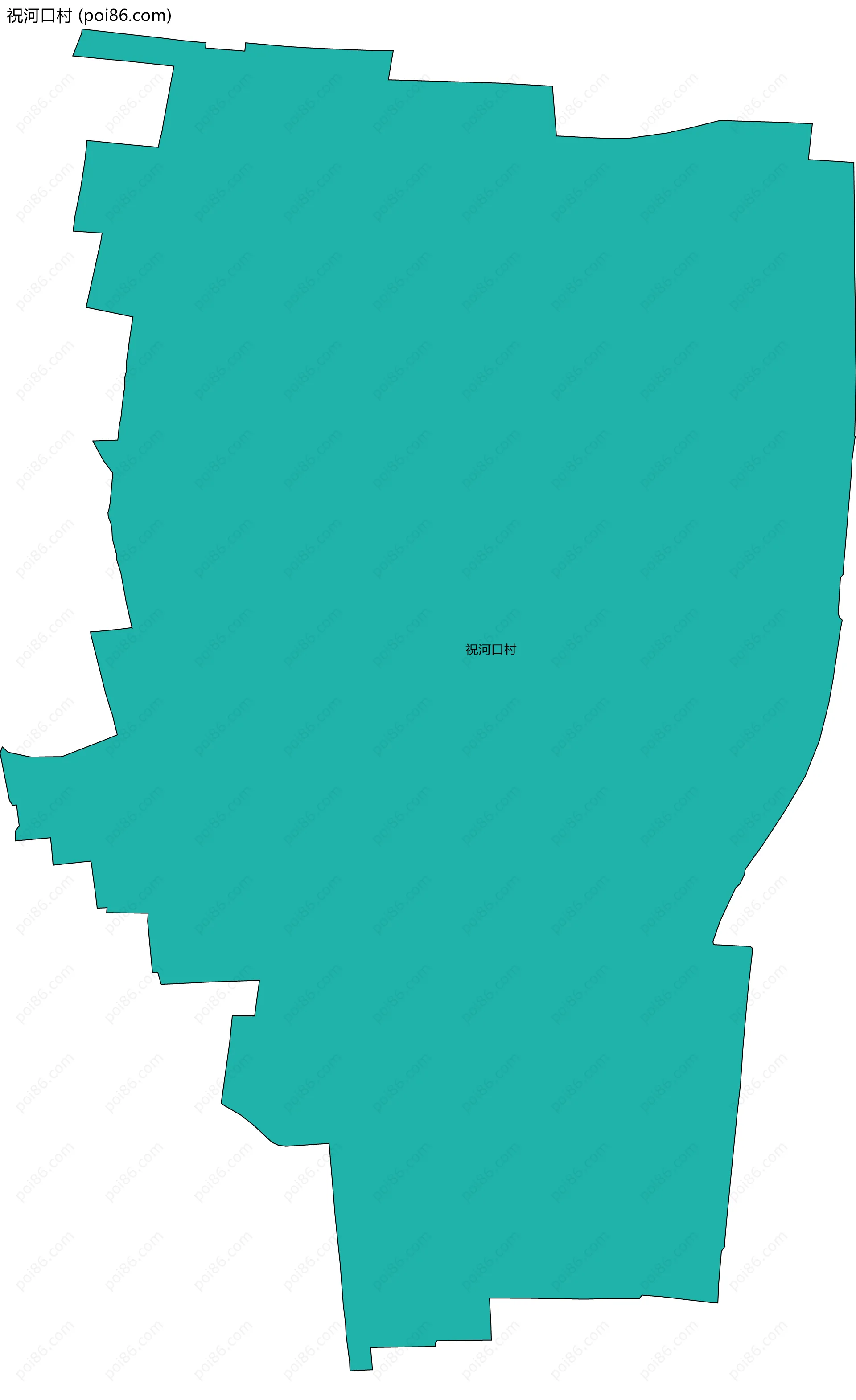 祝河口村边界地图