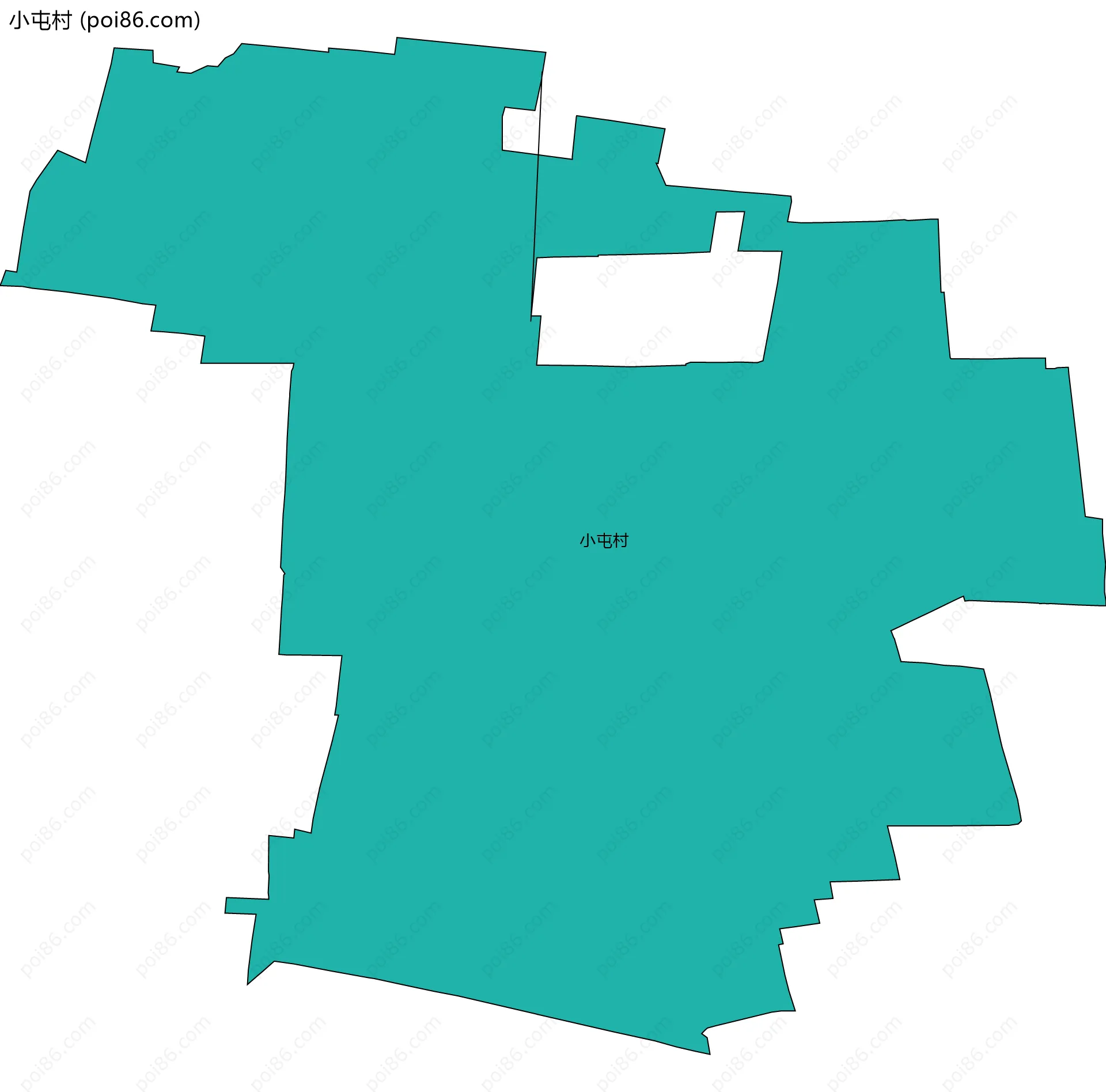 小屯村边界地图