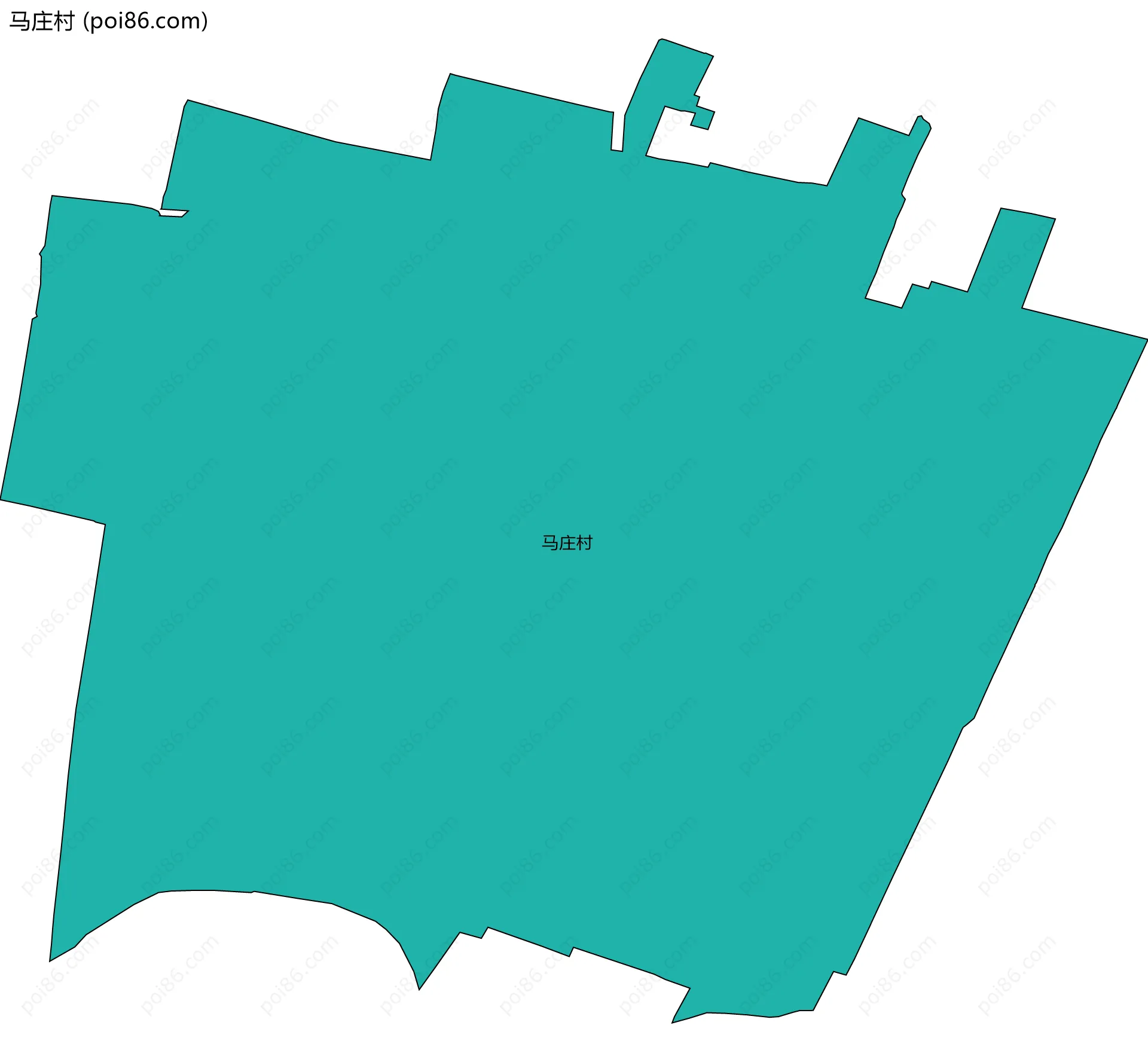 马庄村边界地图