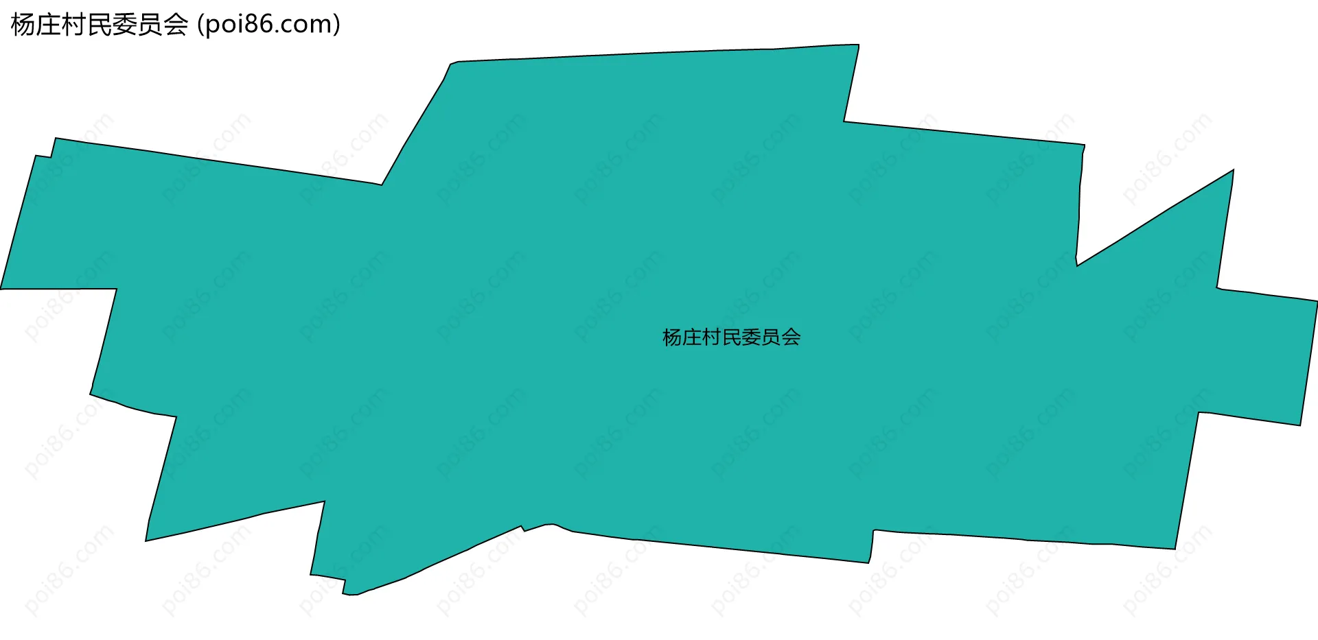 杨庄村民委员会边界地图