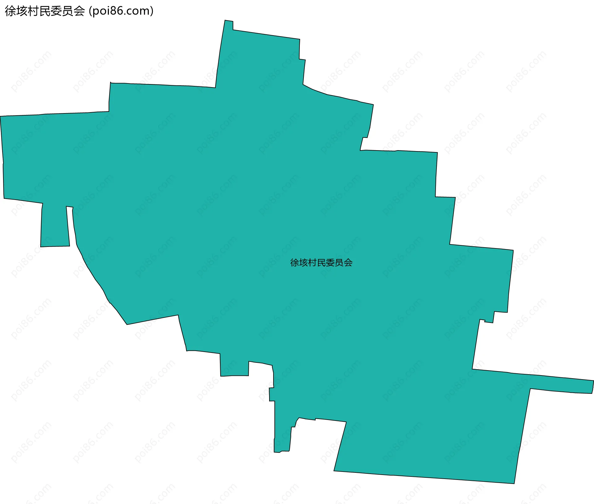 徐垓村民委员会边界地图