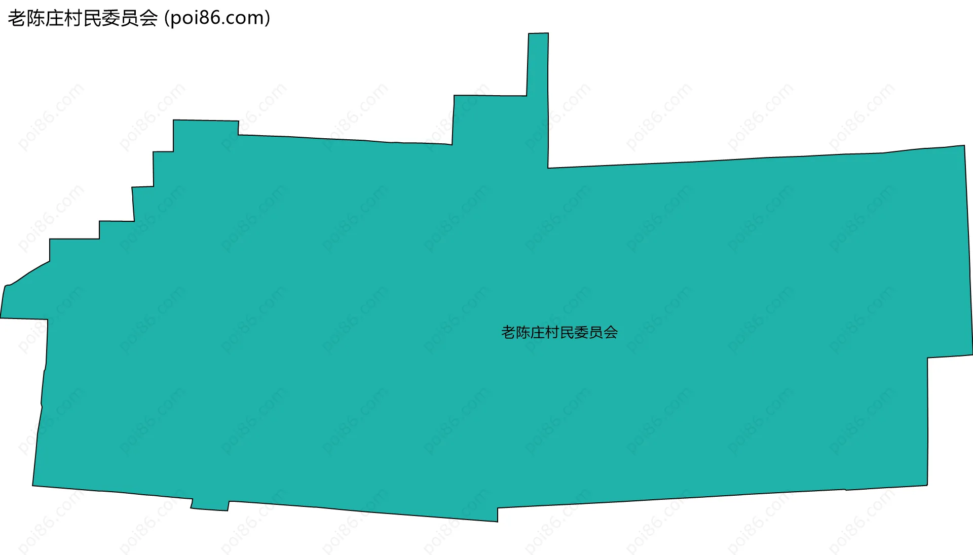 老陈庄村民委员会边界地图