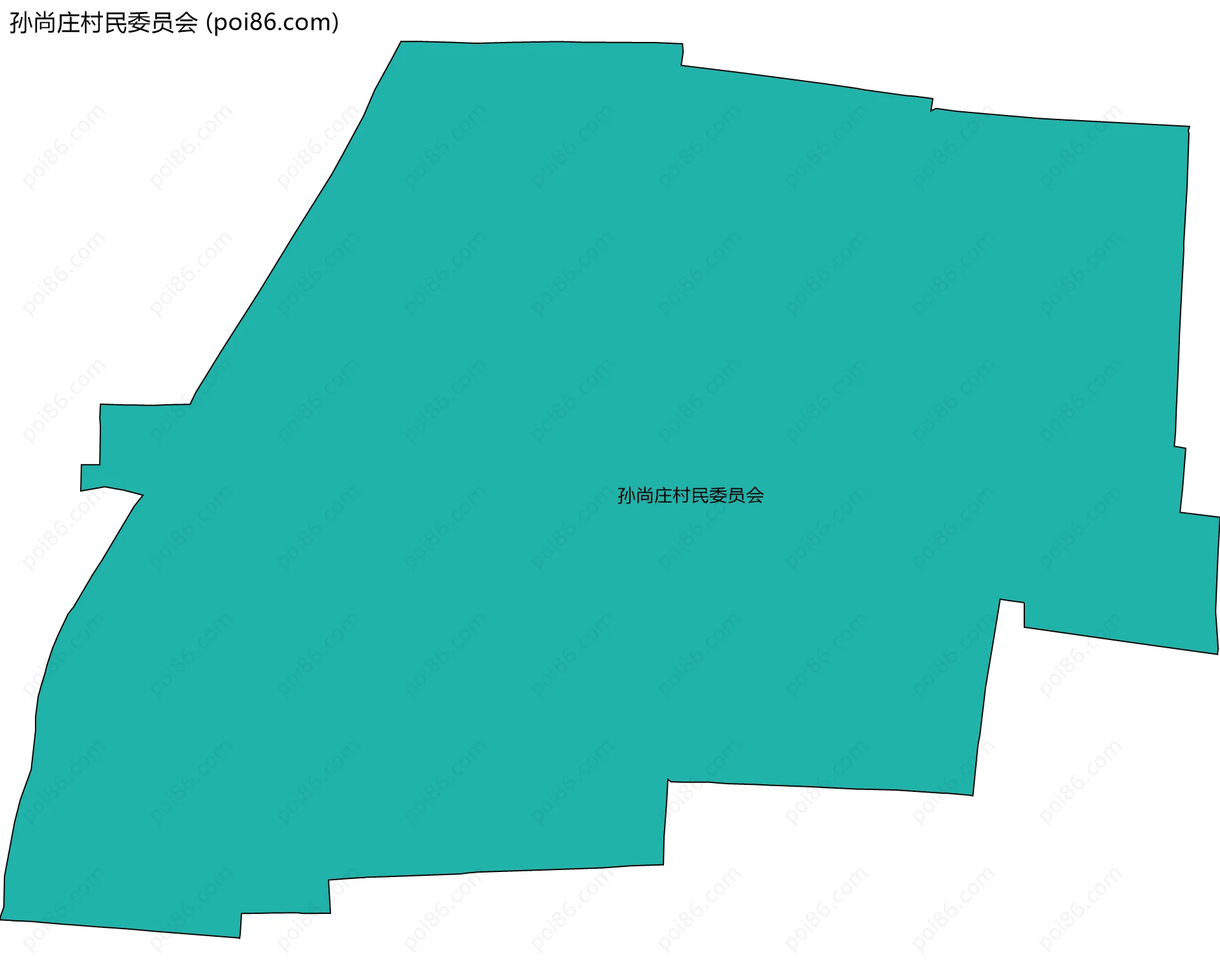 孙尚庄村民委员会边界地图