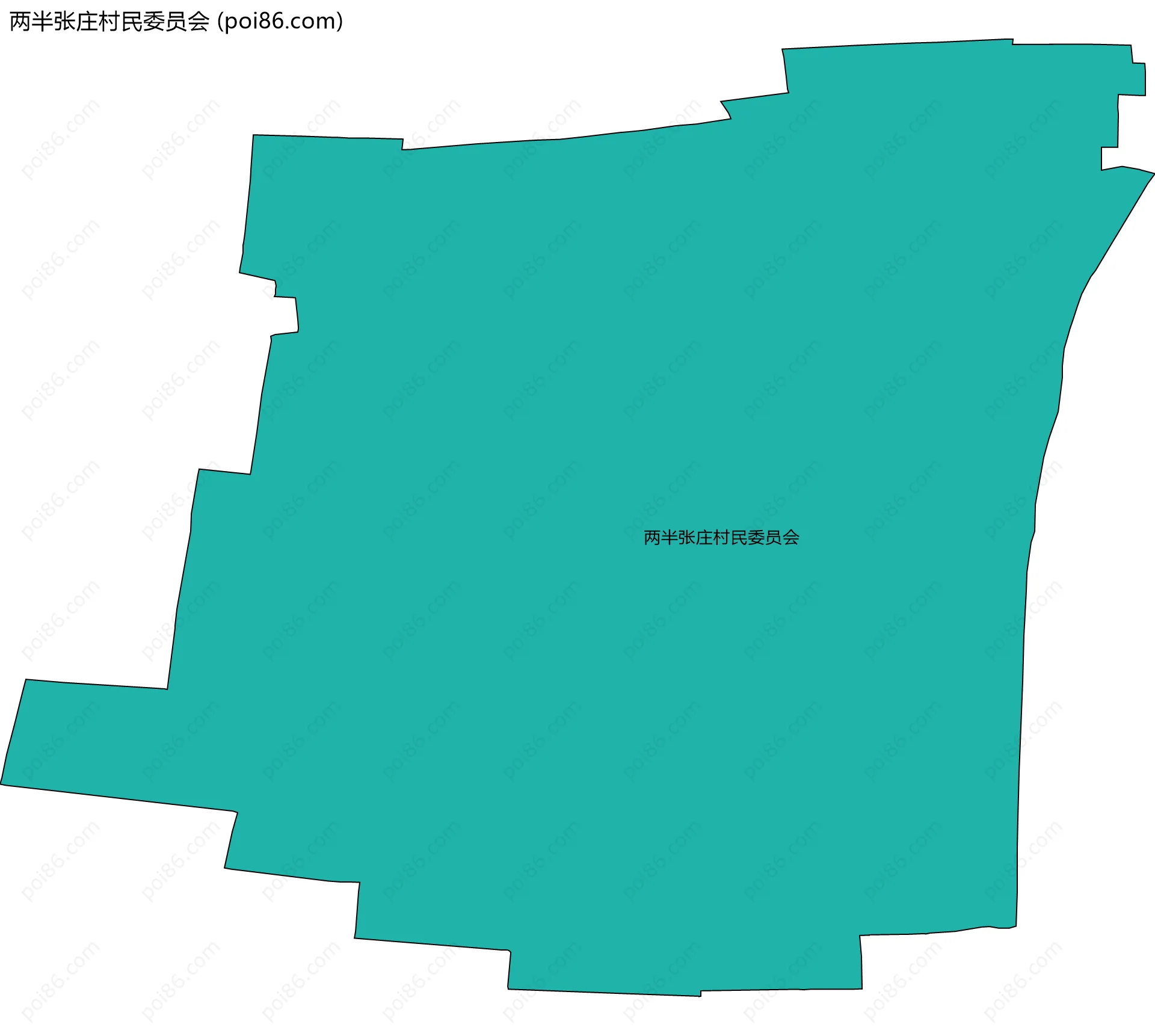 两半张庄村民委员会边界地图