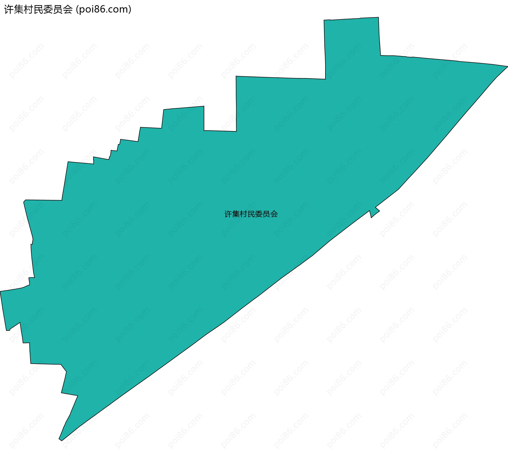 许集村民委员会边界地图
