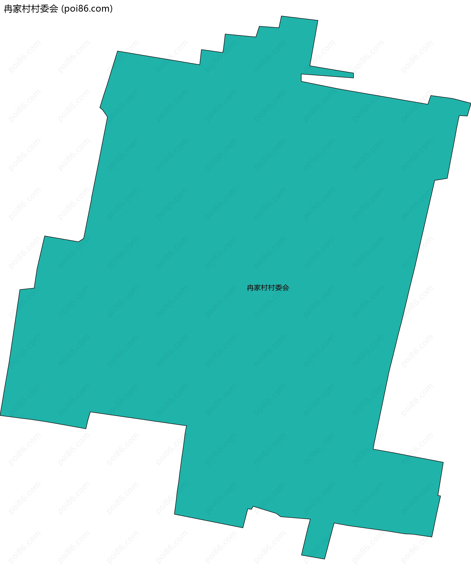 冉家村村委会边界地图