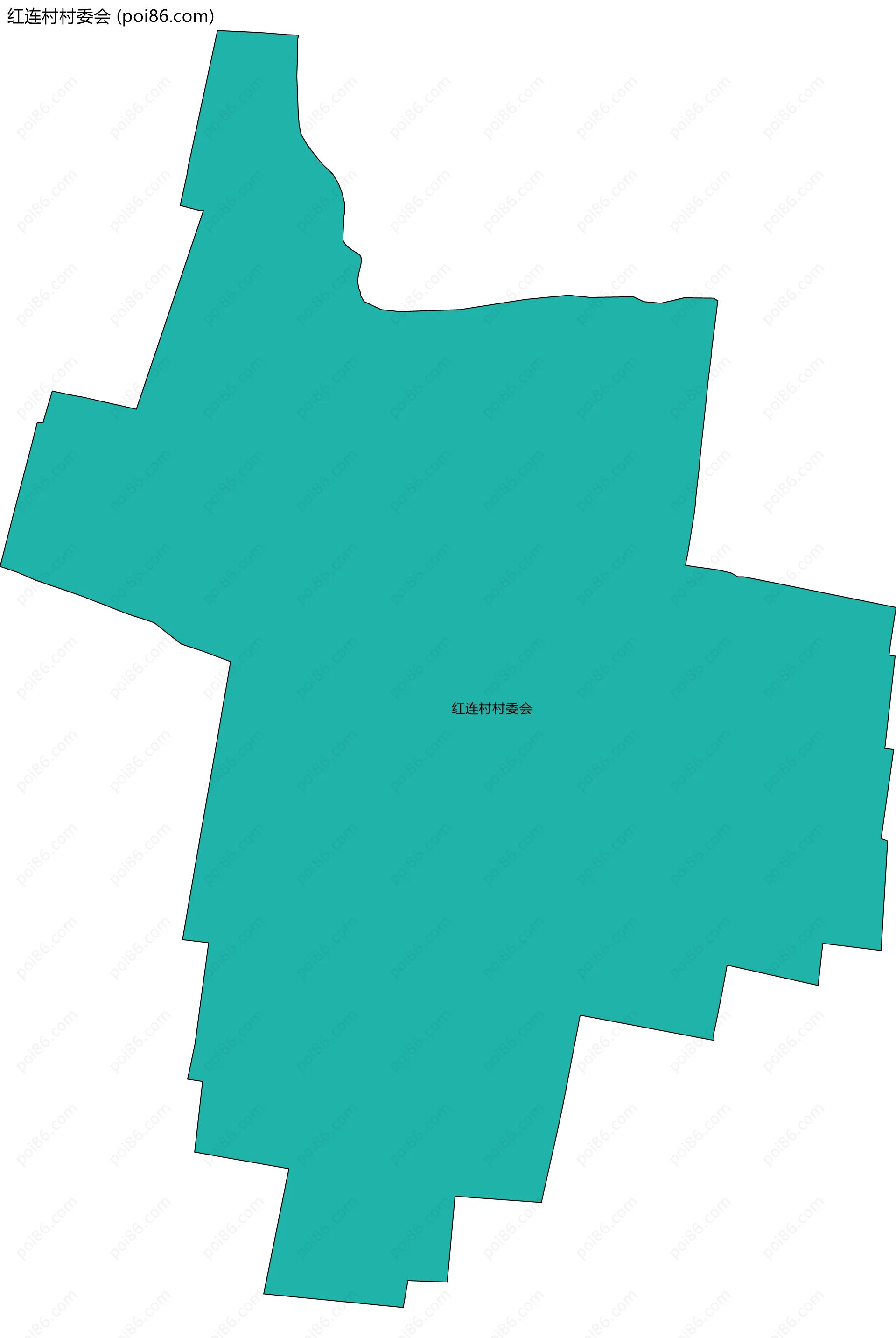 红连村村委会边界地图