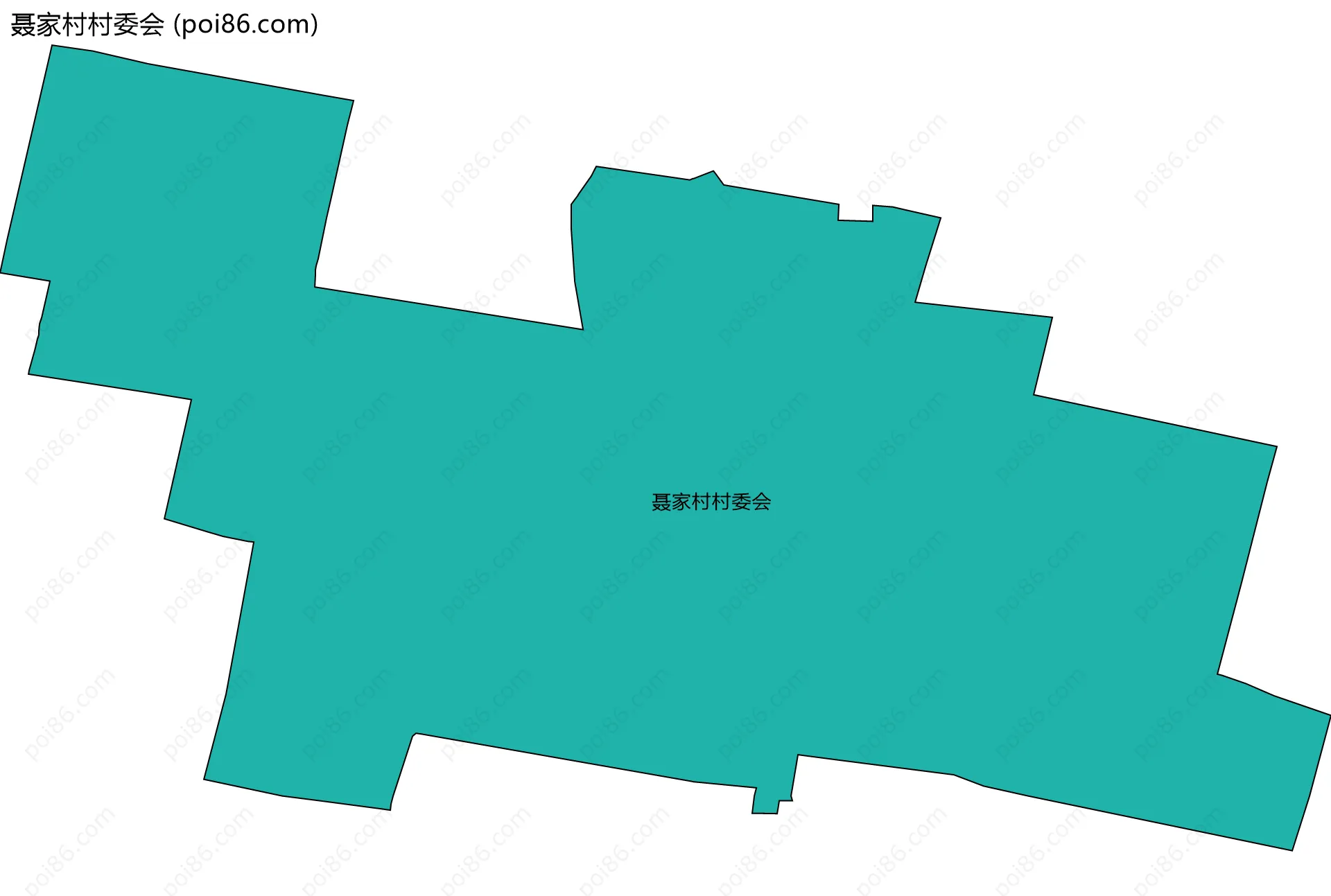 聂家村村委会边界地图