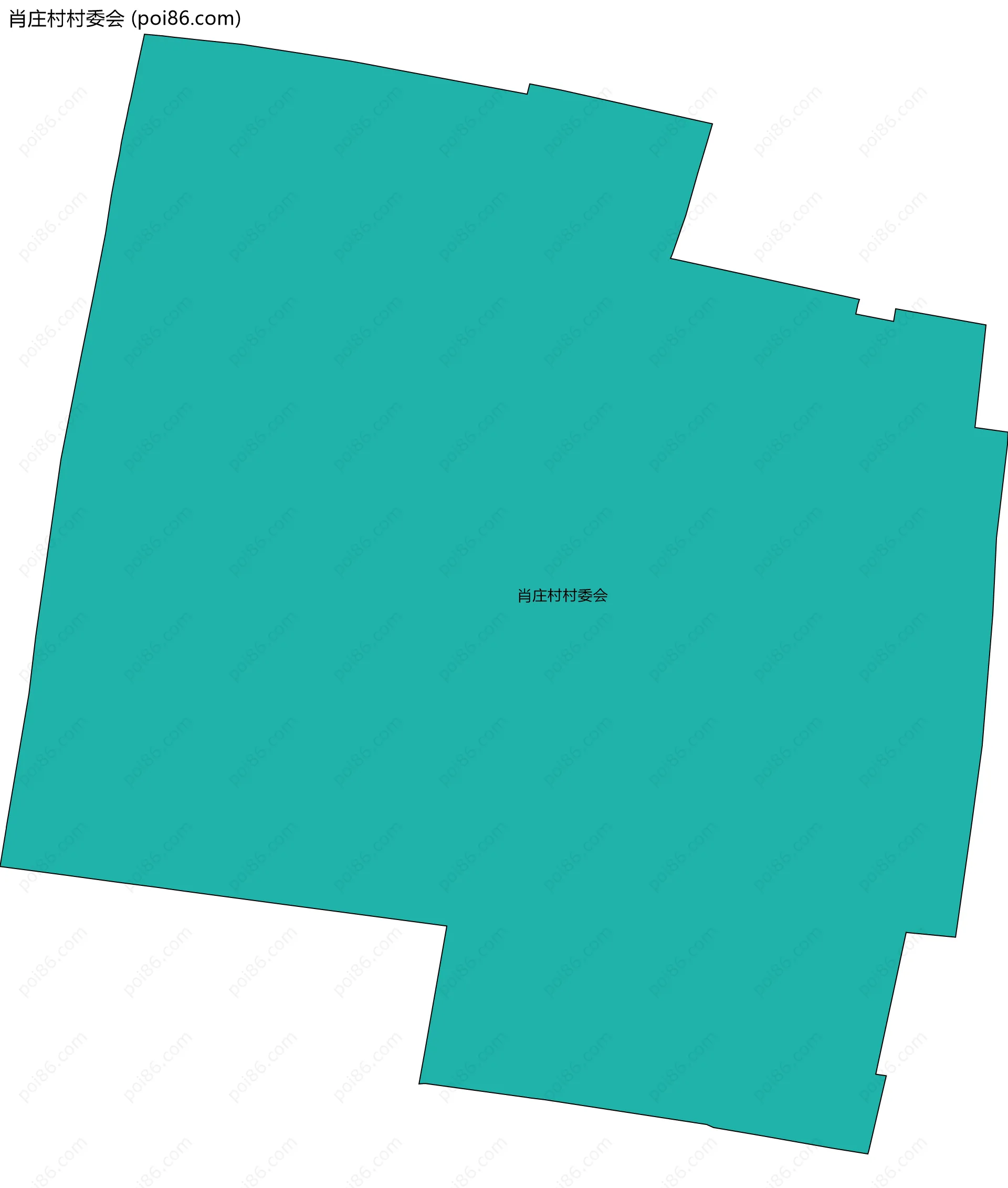 肖庄村村委会边界地图