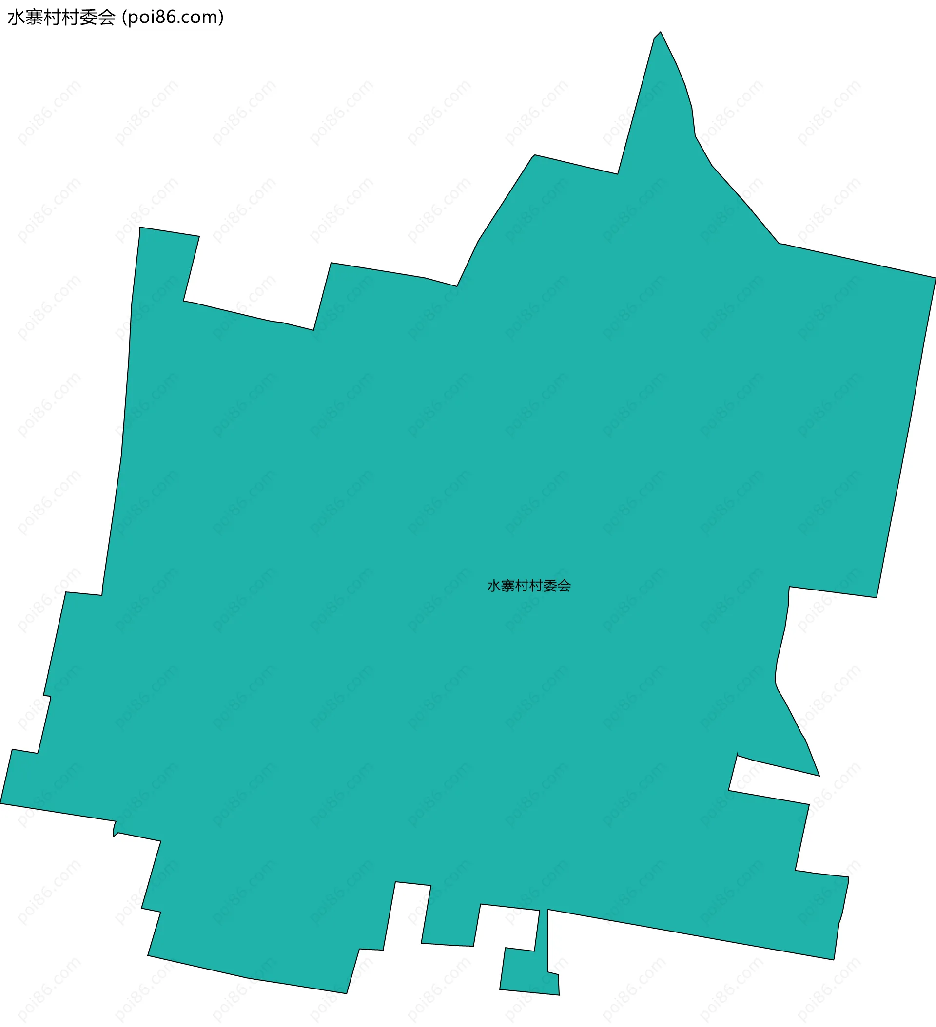 水寨村村委会边界地图